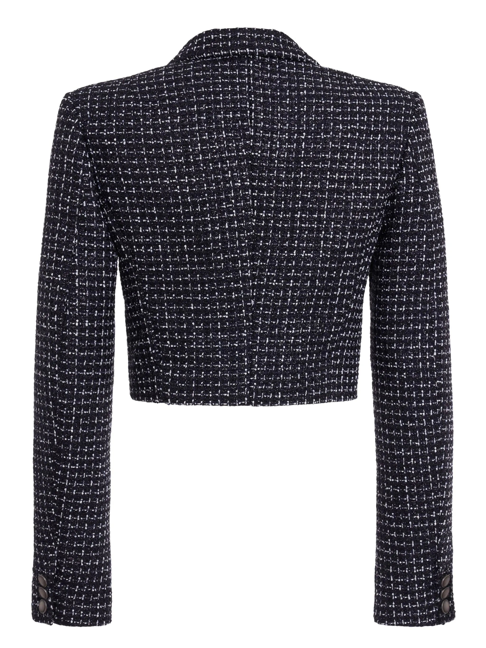 cropped tweed blazer