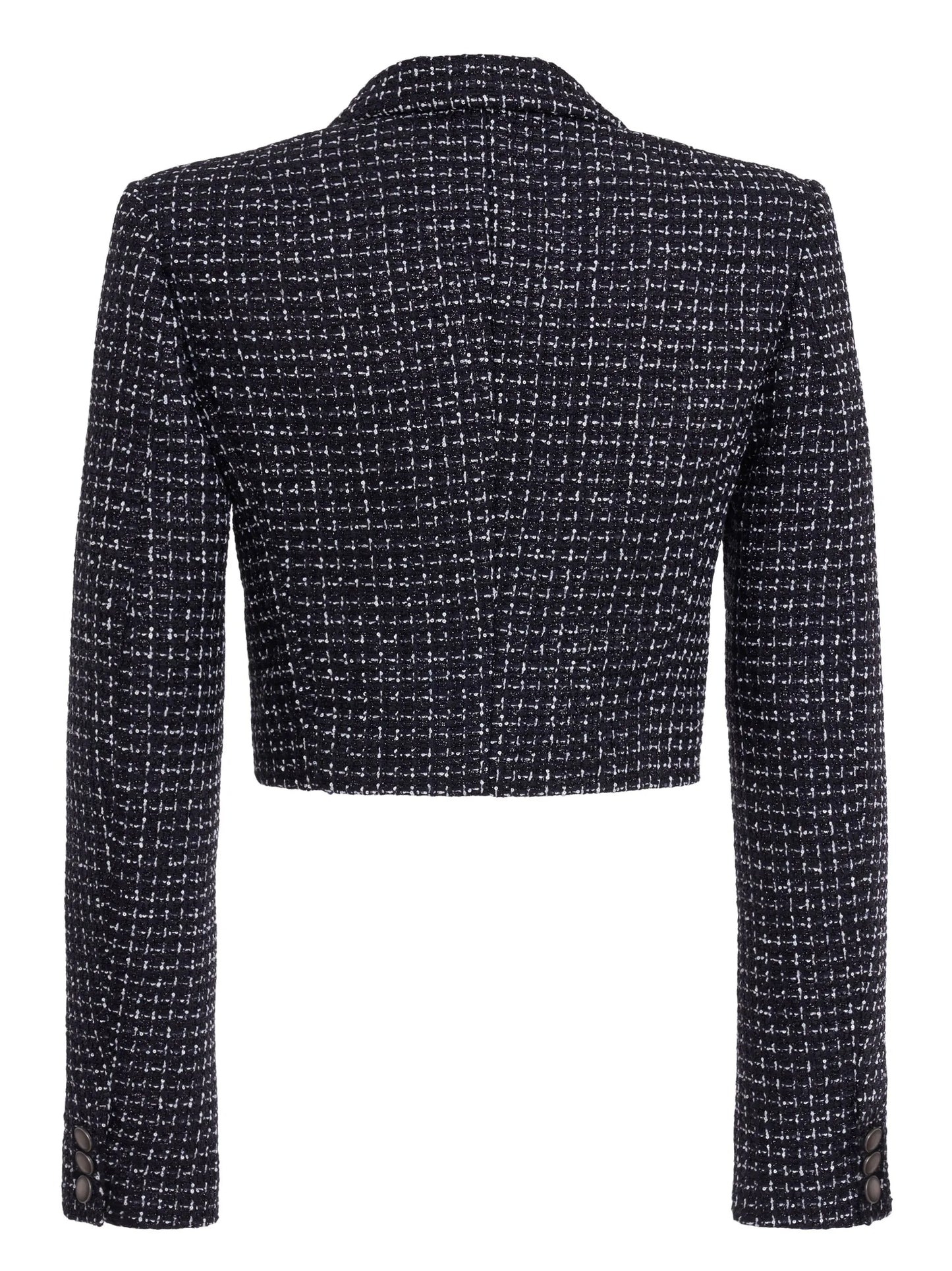 cropped tweed blazer