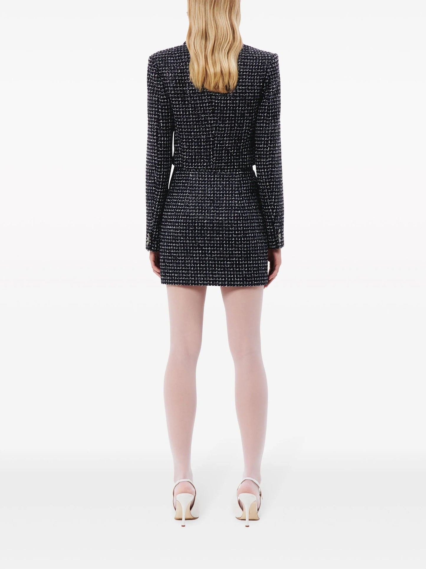 cropped tweed blazer