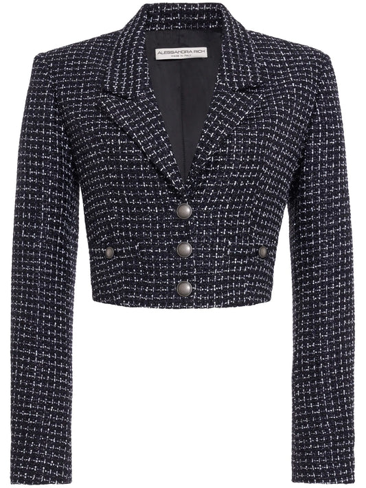 cropped tweed blazer