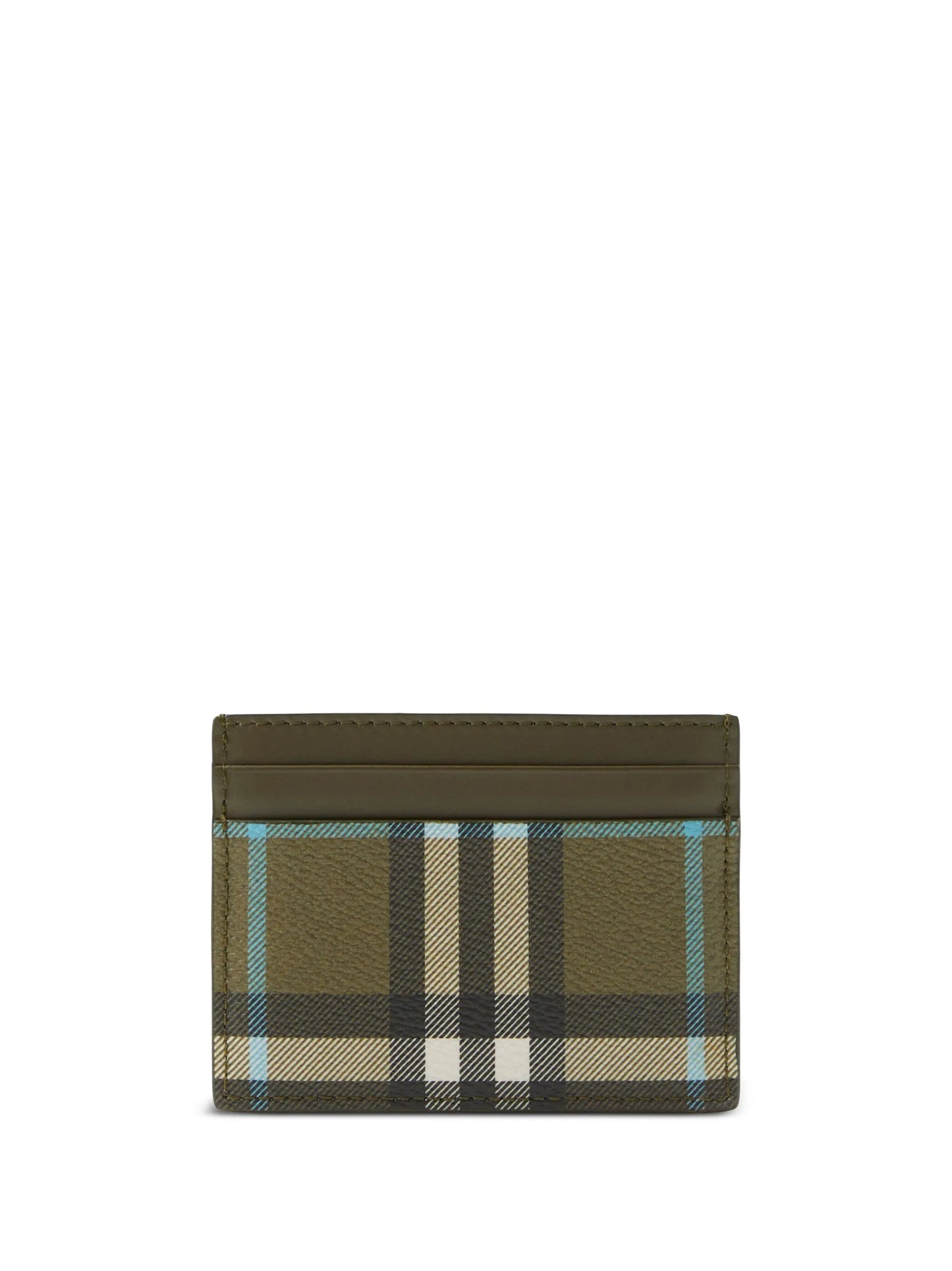 check-pattern card holder