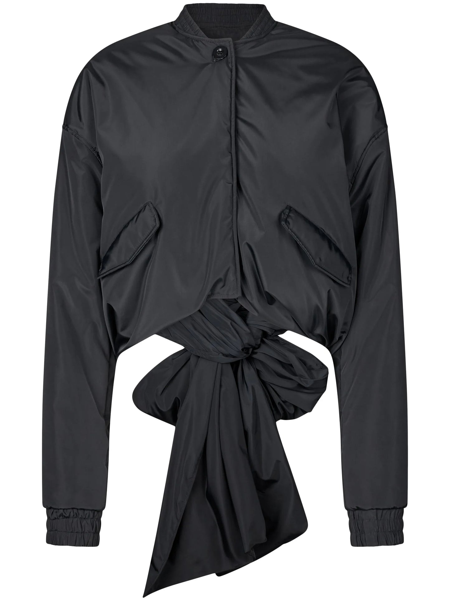 Ubon bow-detail bomber jacket