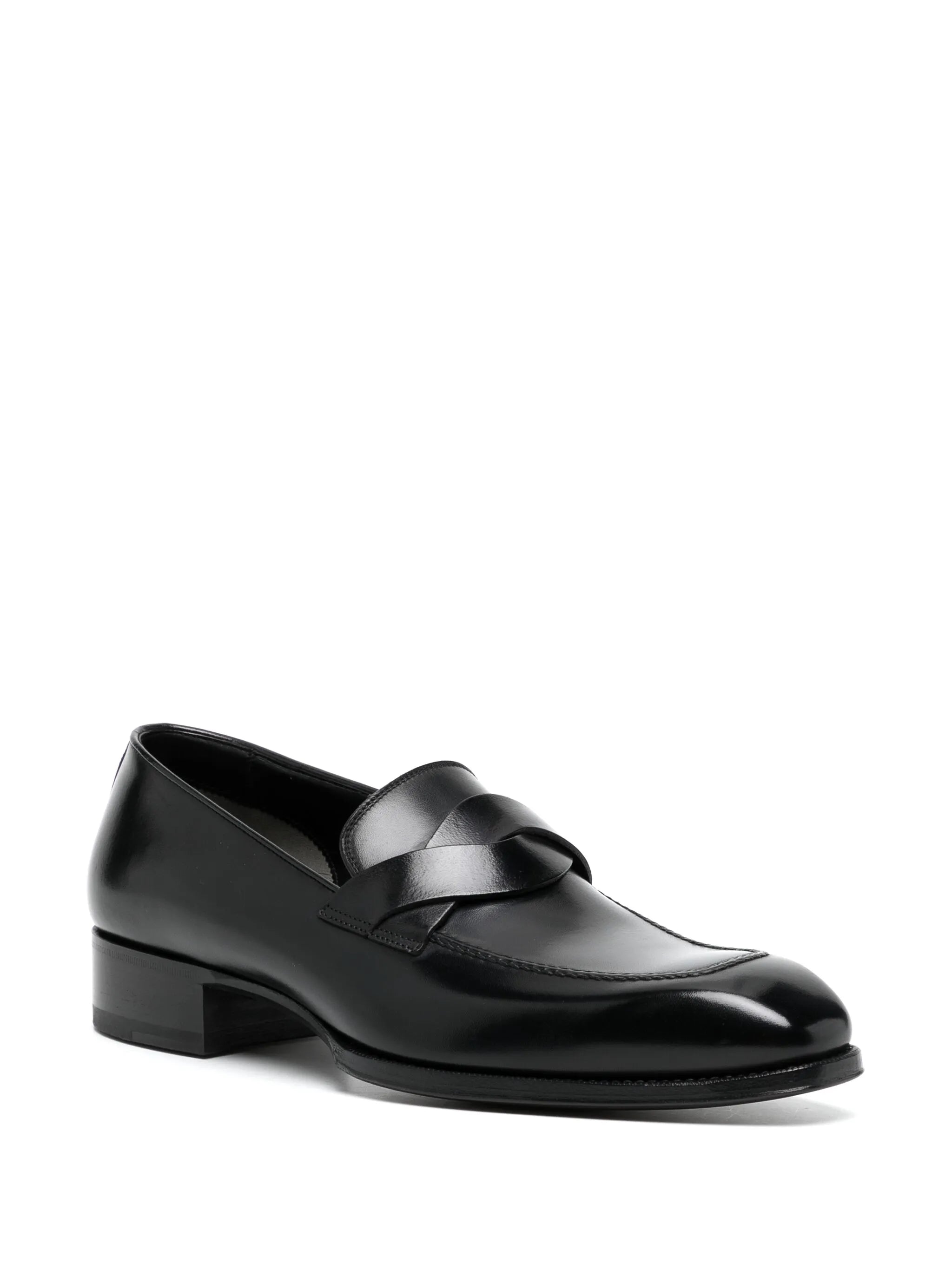 leather loafers