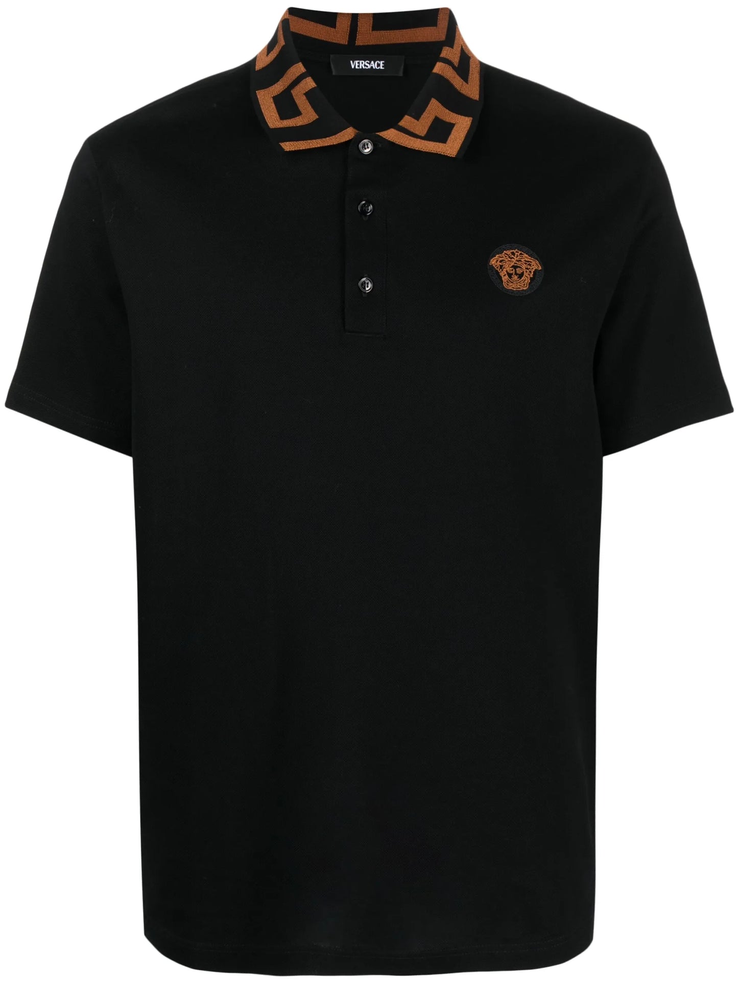 Medusa Greca cotton polo shirt