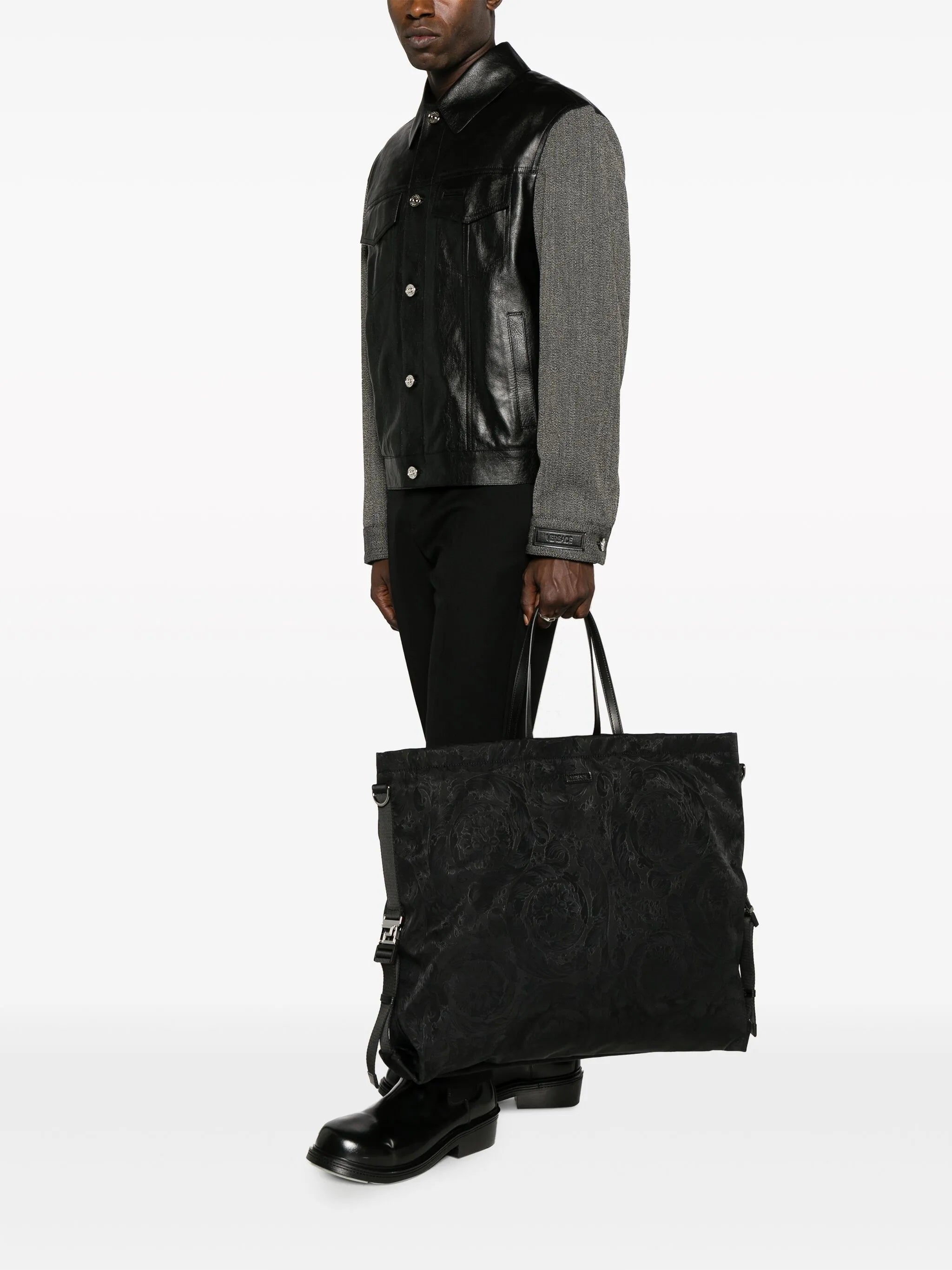 Neo Nylon jacquard tote bag