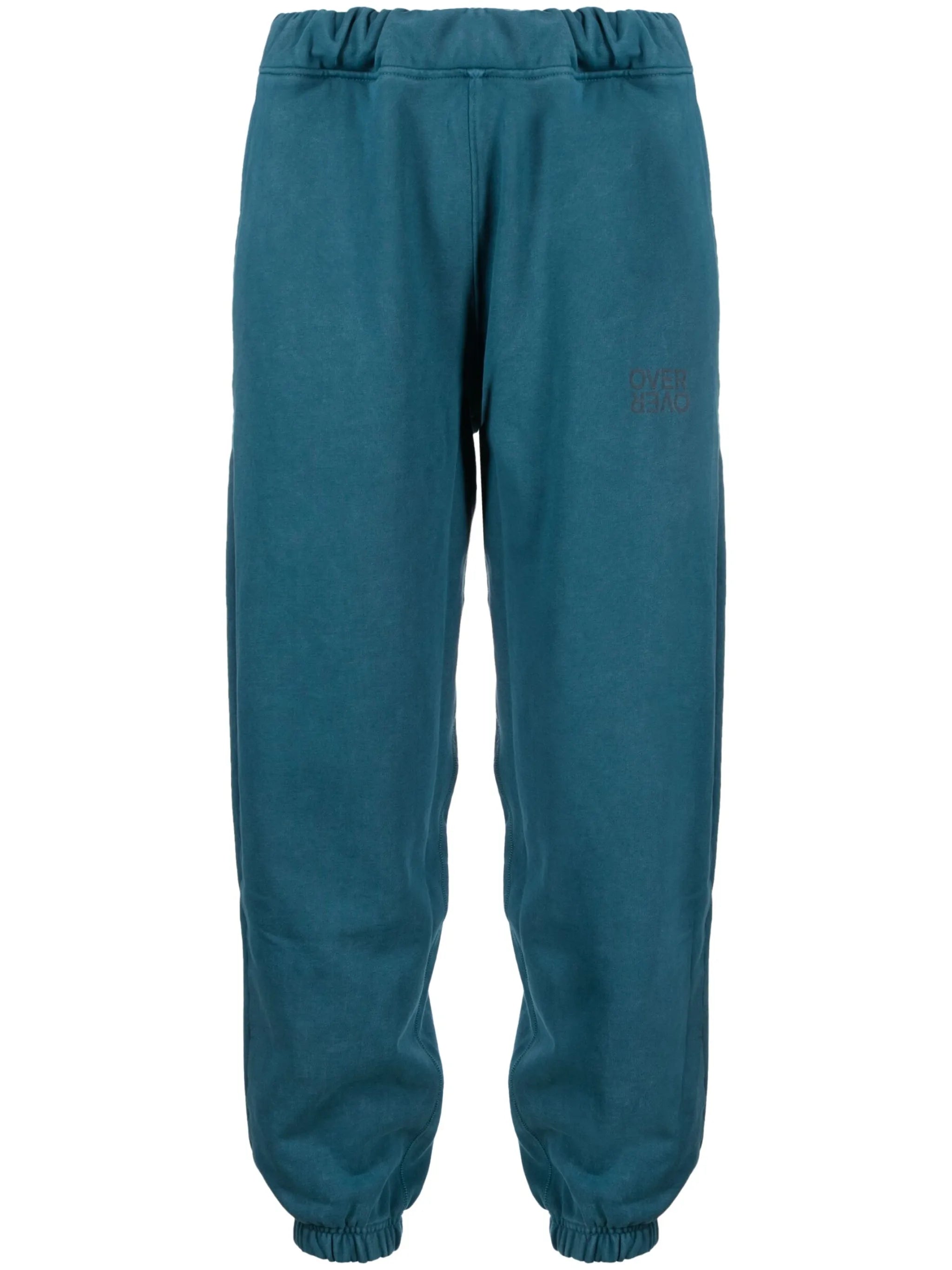 logo-print cotton jersey track pants
