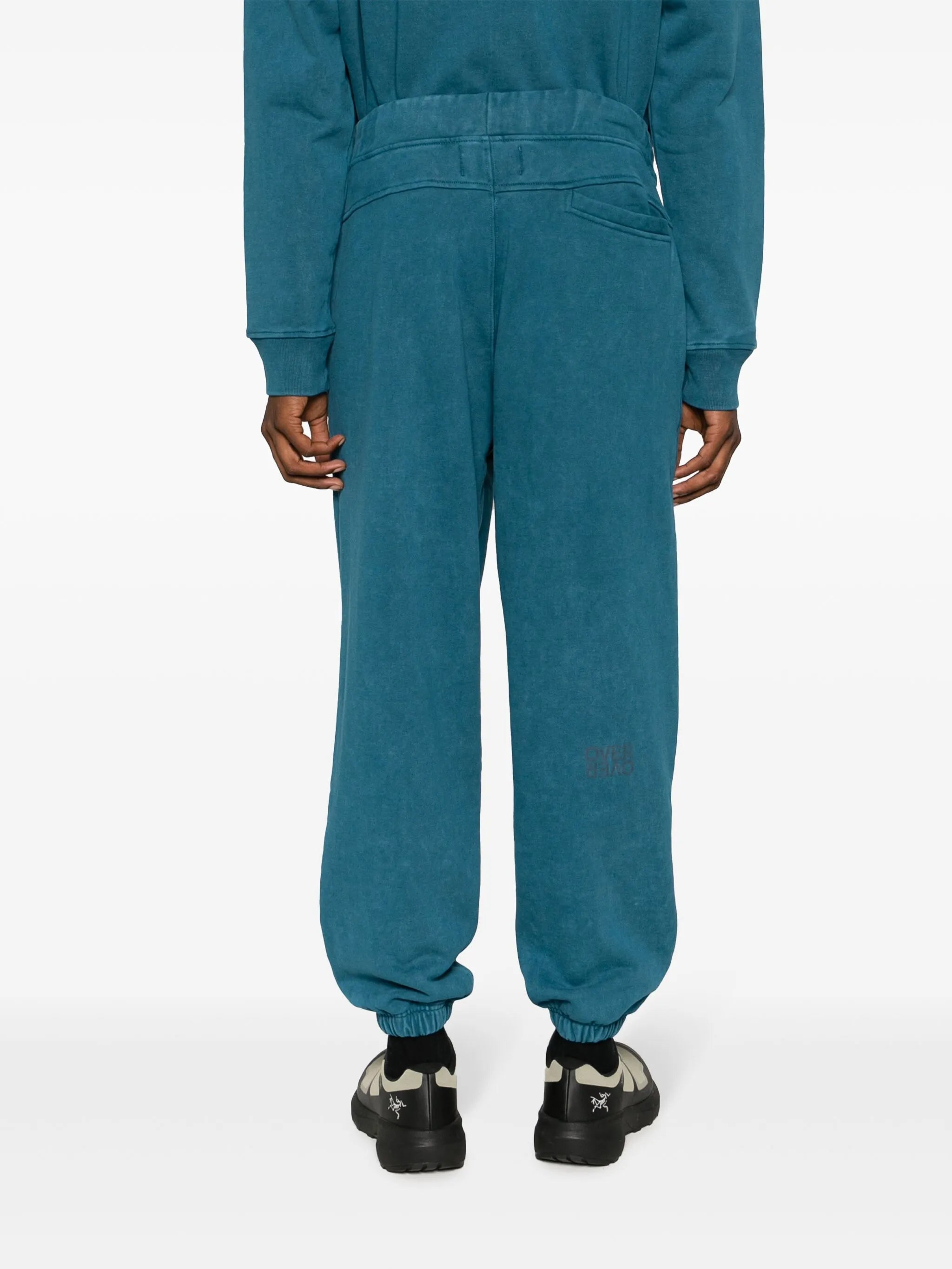 logo-print cotton jersey track pants