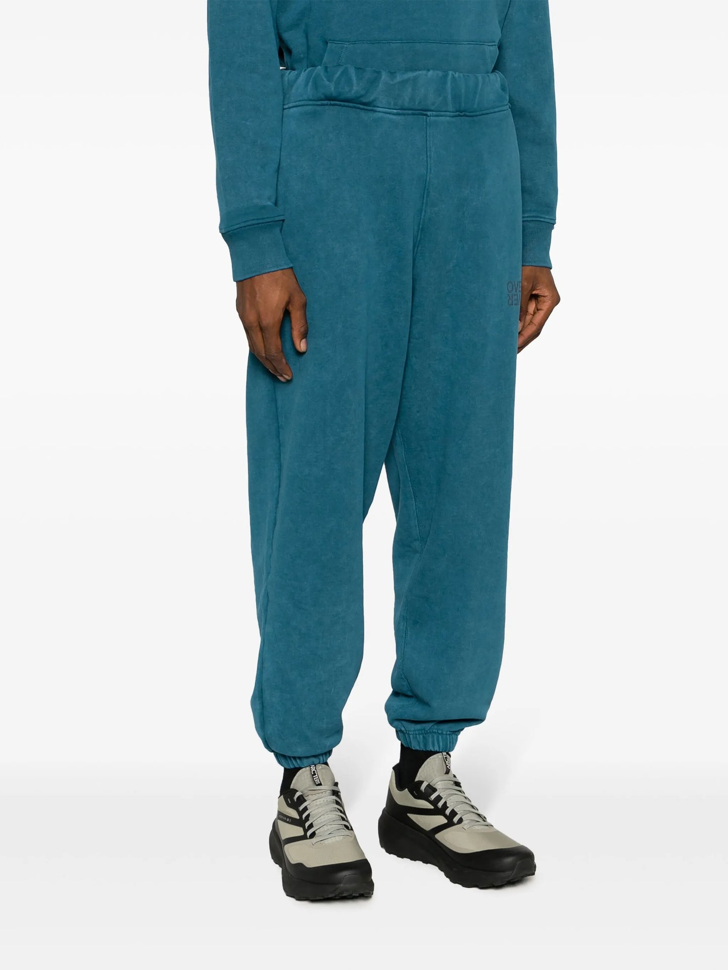 logo-print cotton jersey track pants