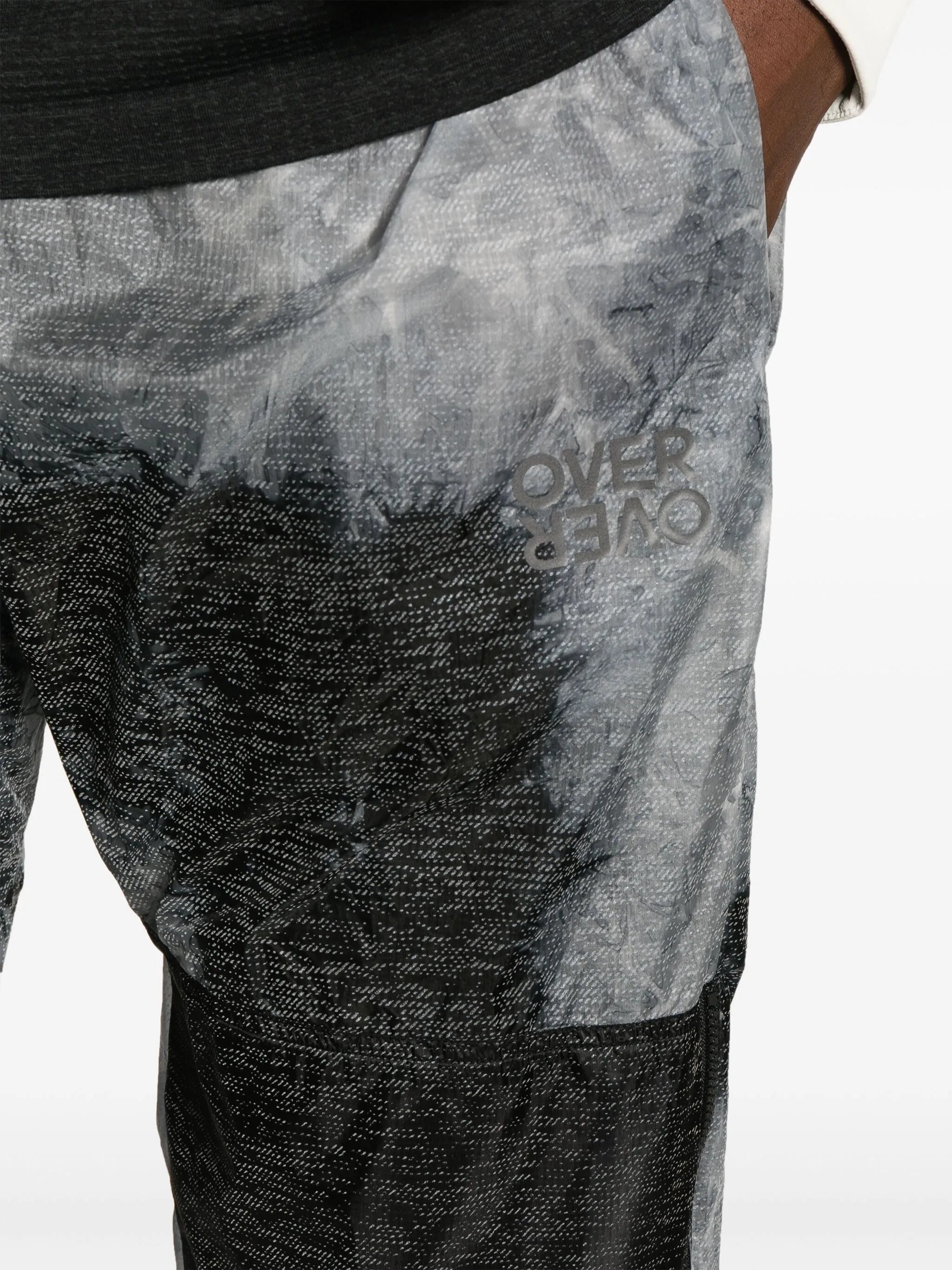 Acid Rain-print track pants