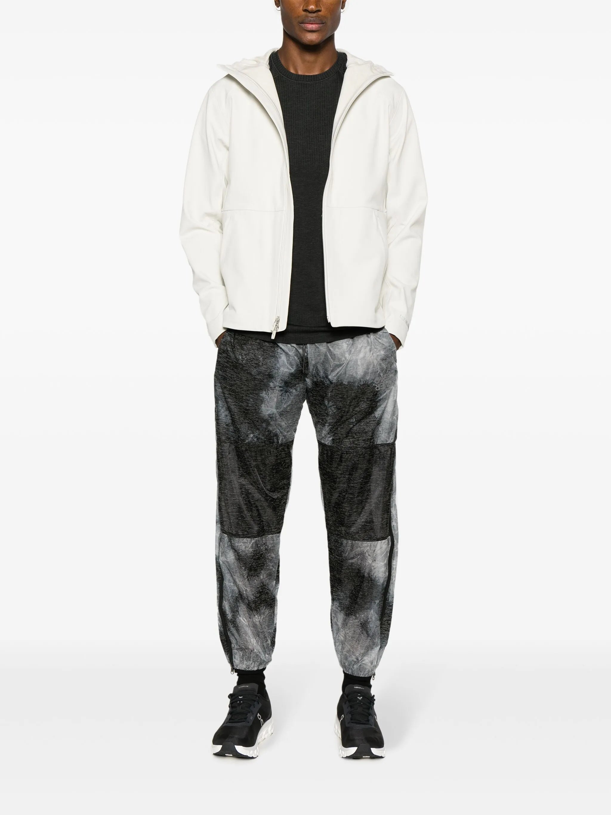 Acid Rain-print track pants