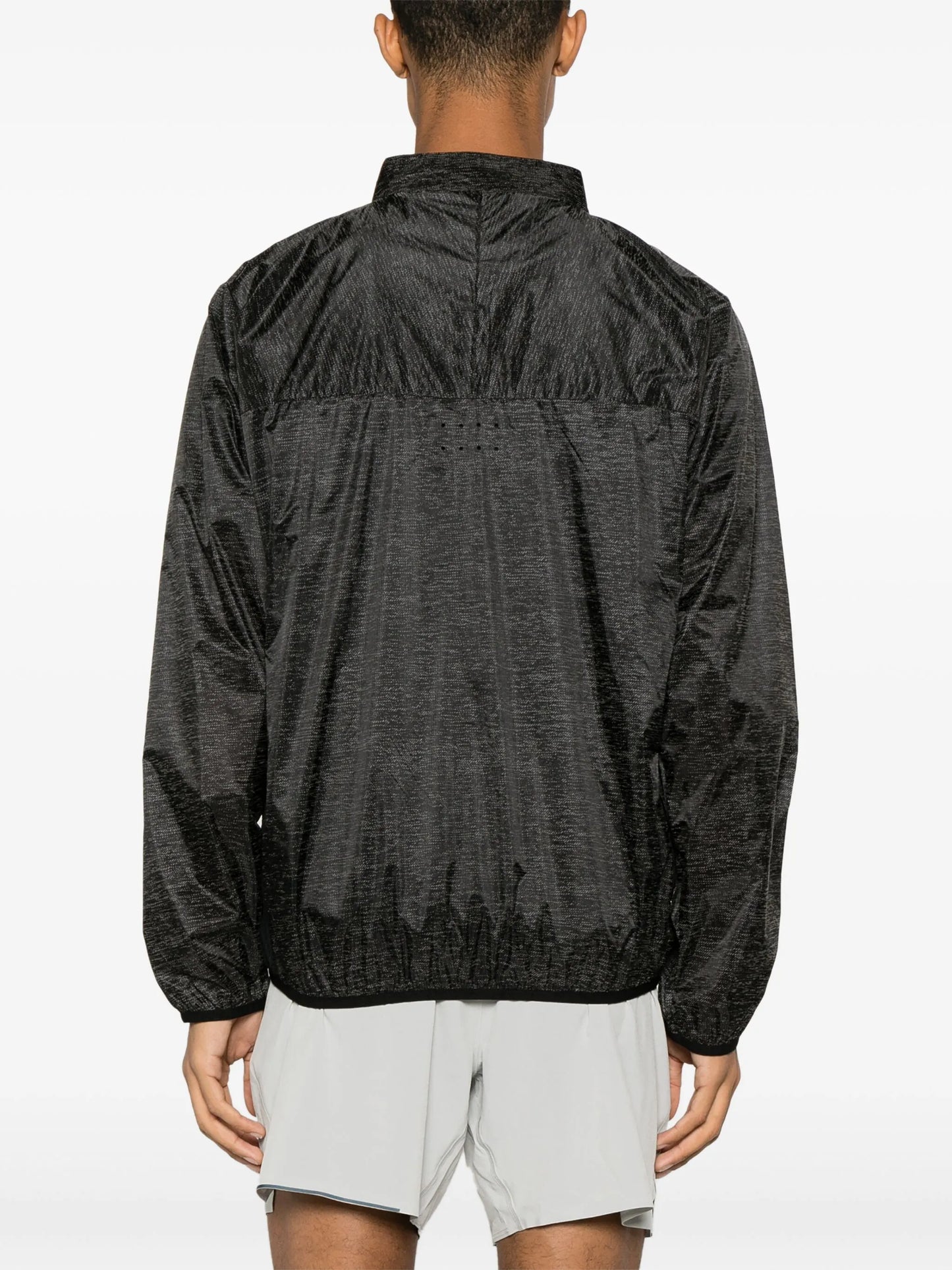 patterned lightweight track jacket