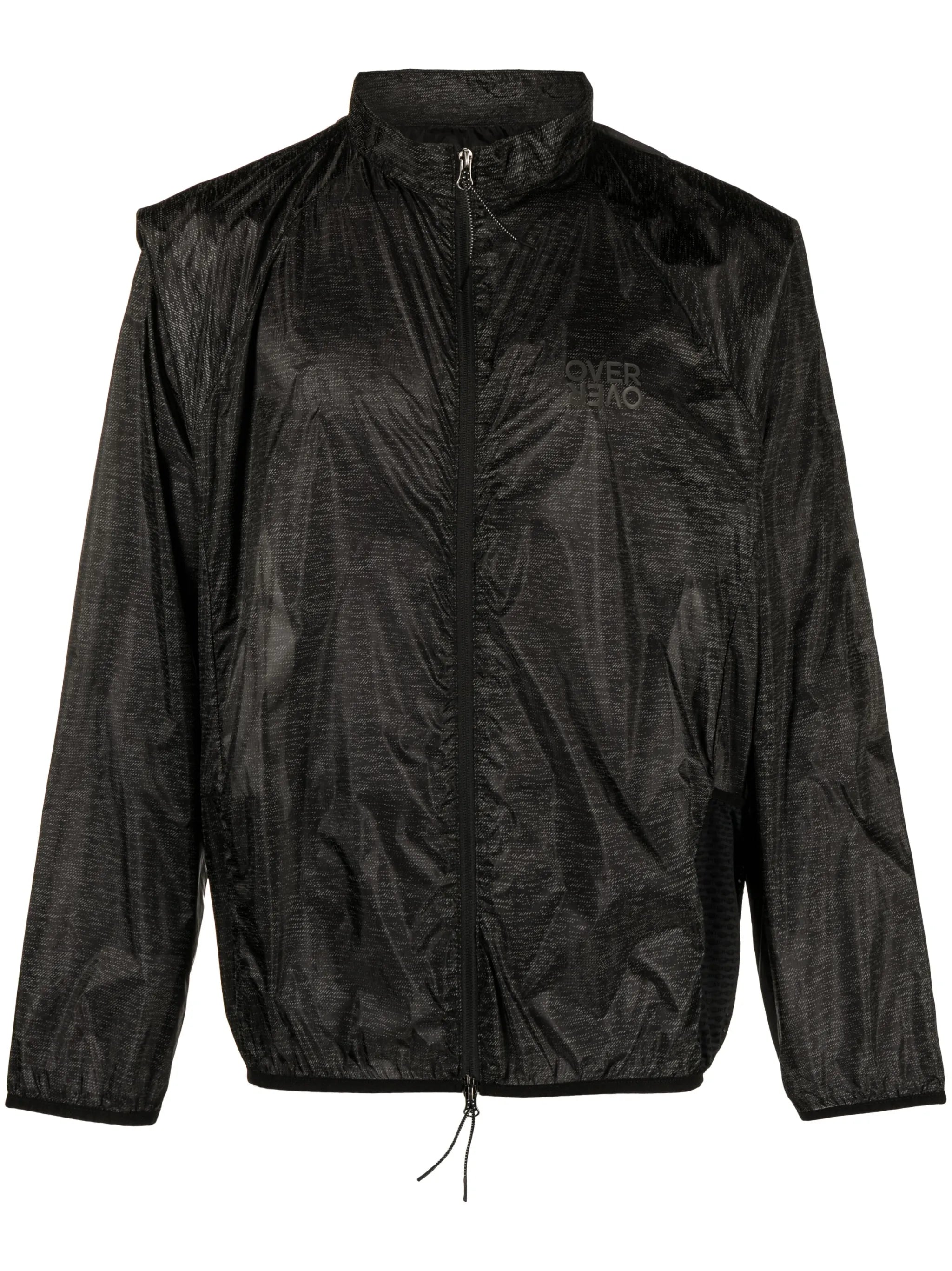 patterned lightweight track jacket