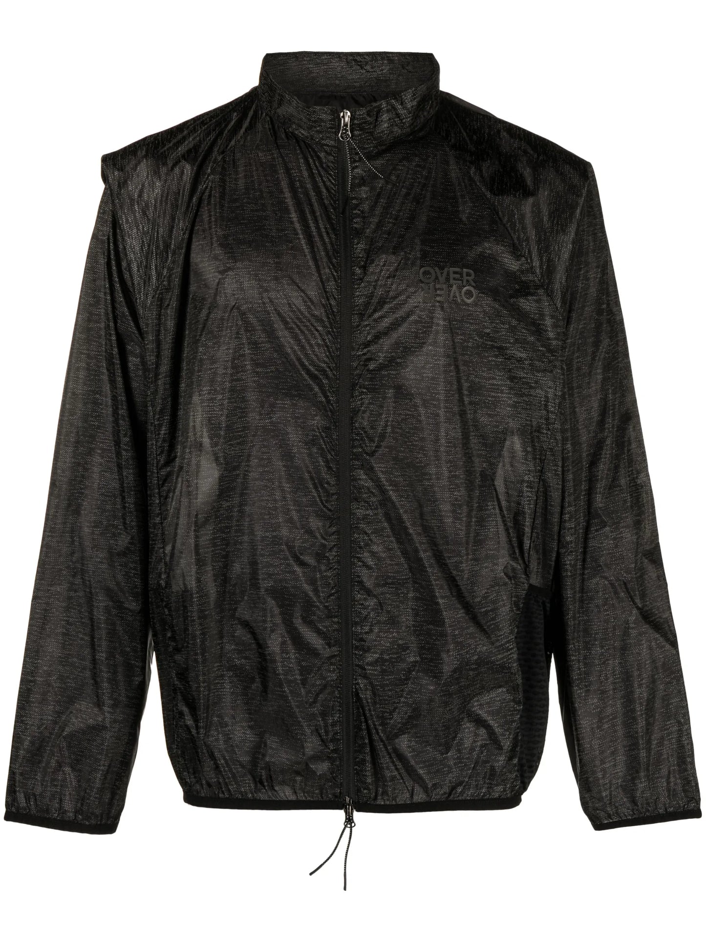 patterned lightweight track jacket