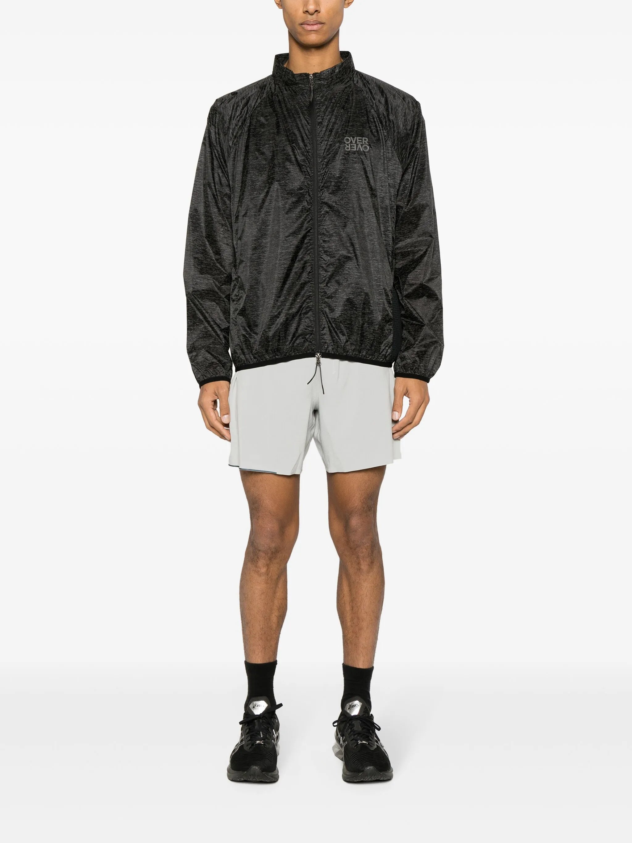 patterned lightweight track jacket