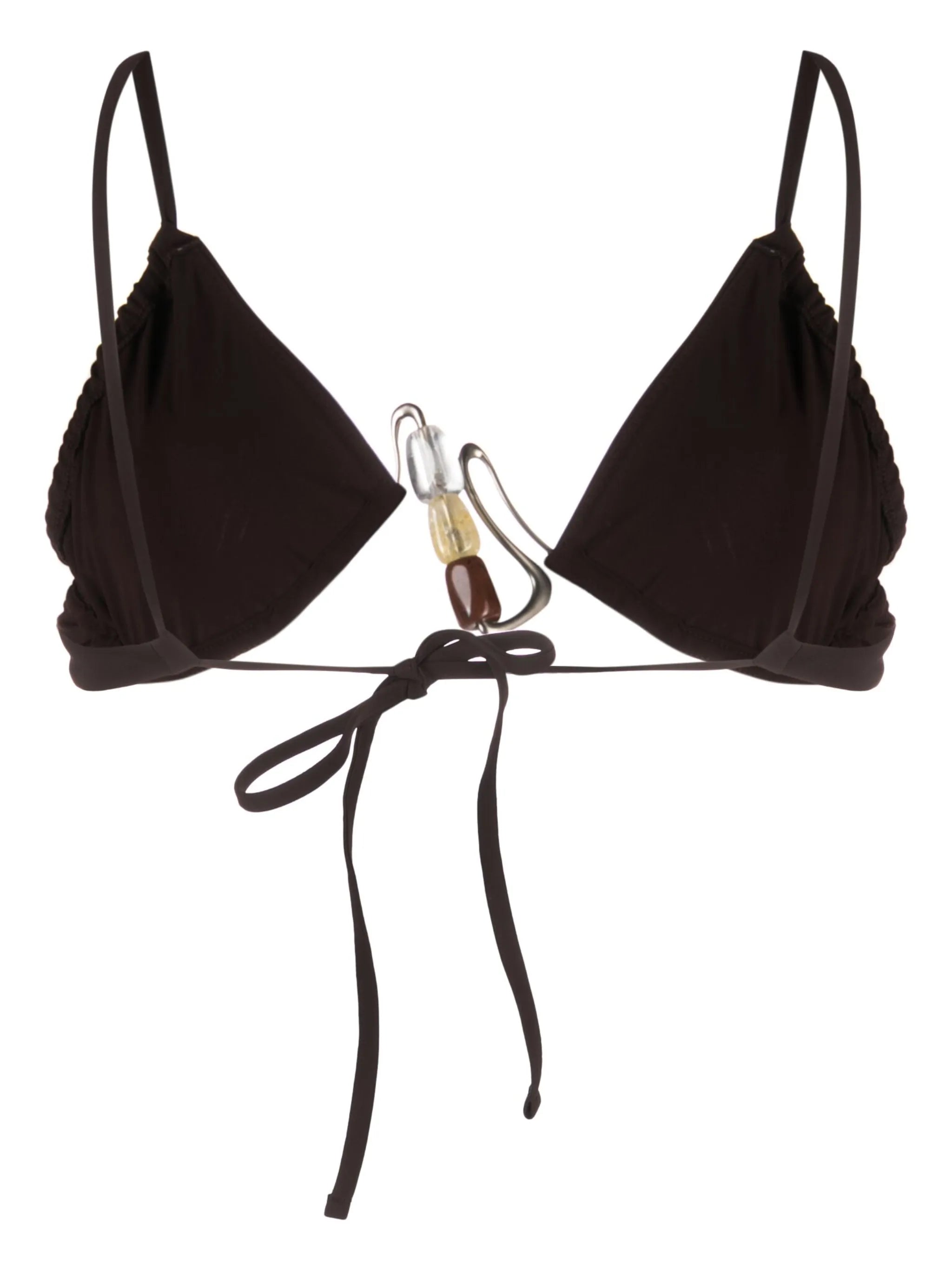 Nebular bead-detailing bikini top