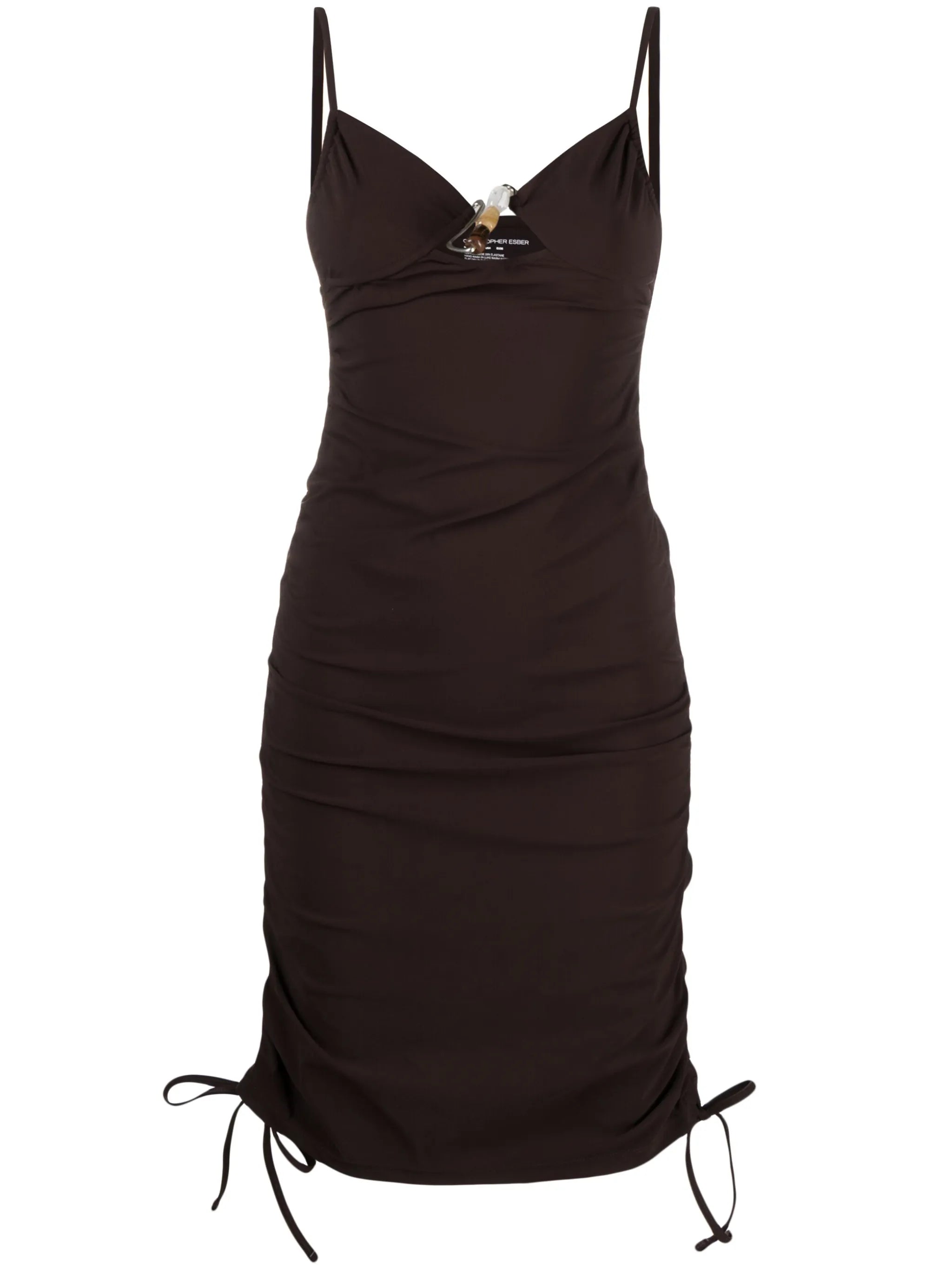 Nebular-underwire ruched minidress