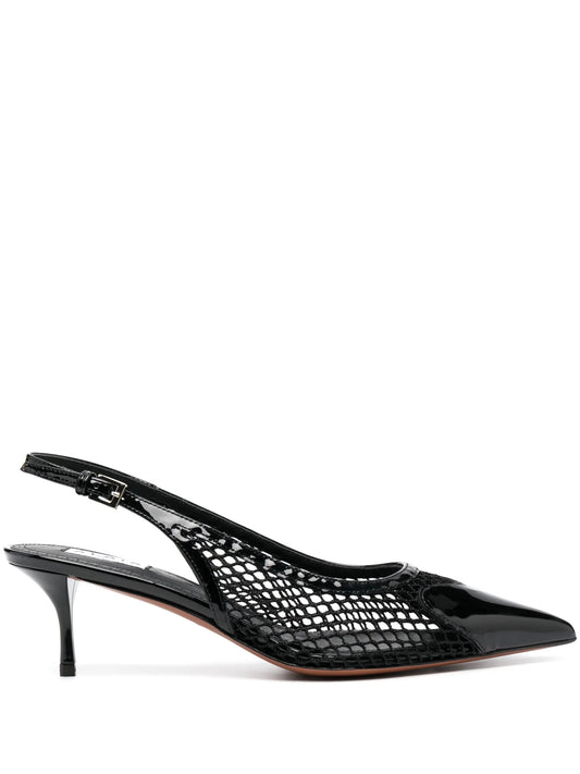 55mm Le Coeur slingback leather pumps
