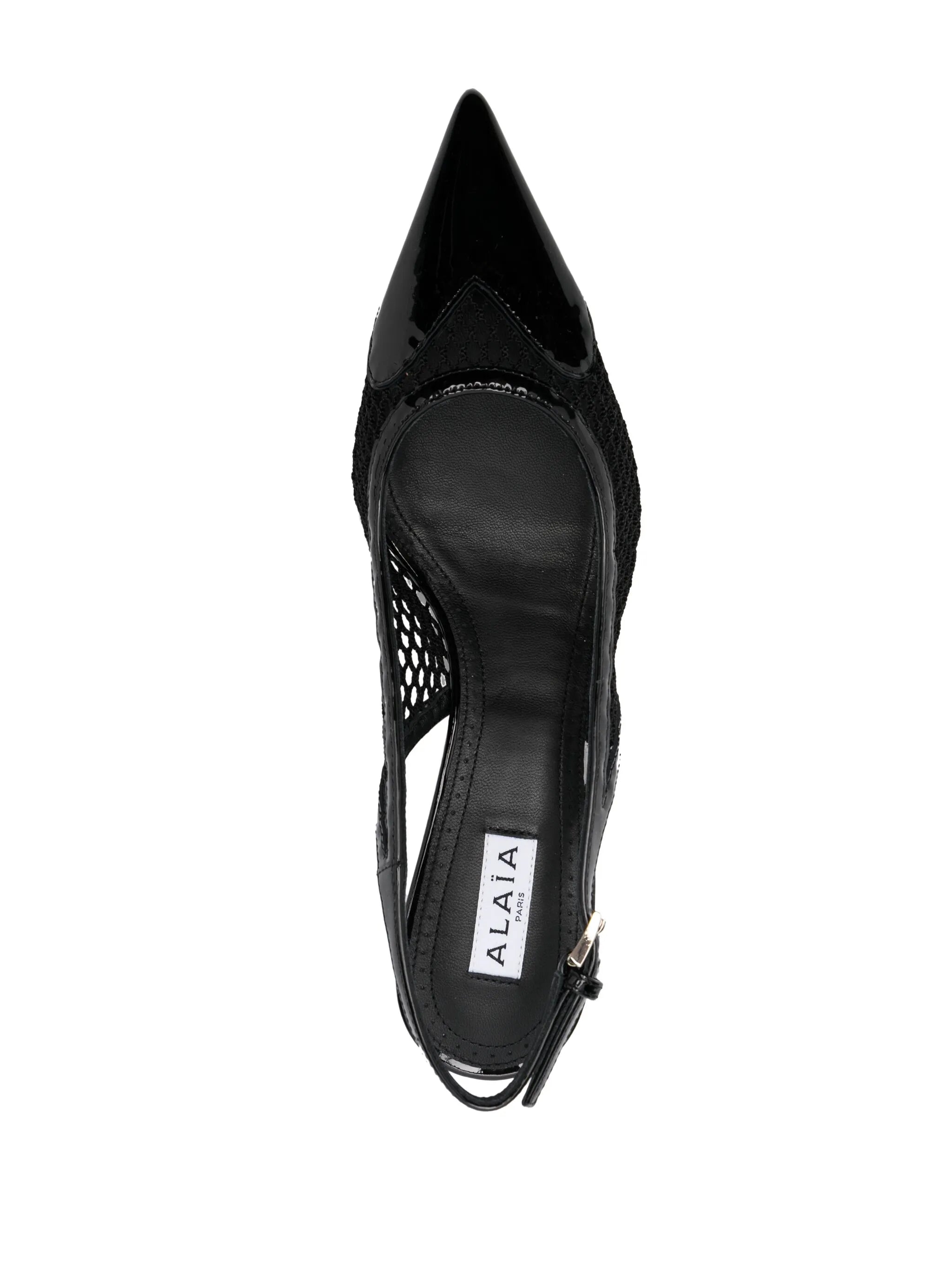 55mm Le Coeur slingback leather pumps