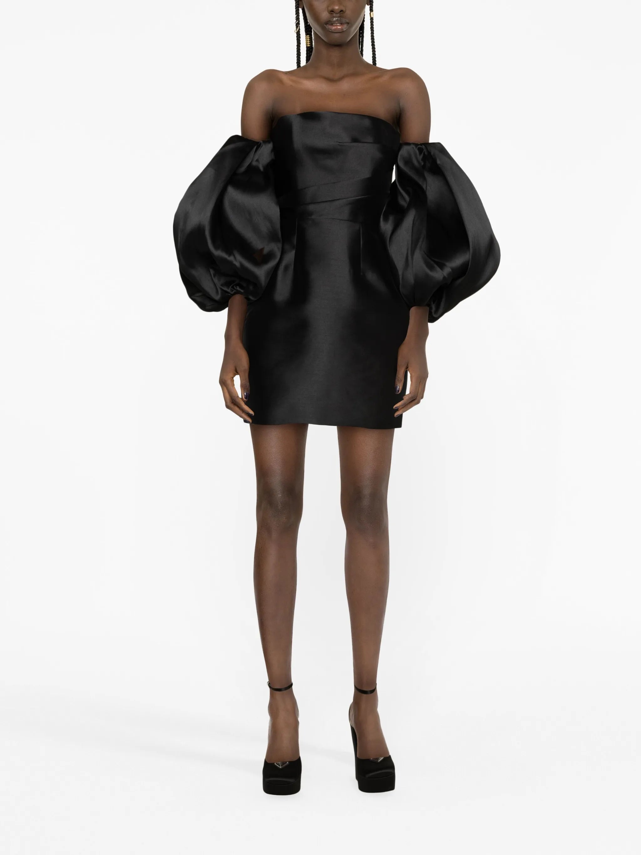 The Bella puff-sleeve minidress