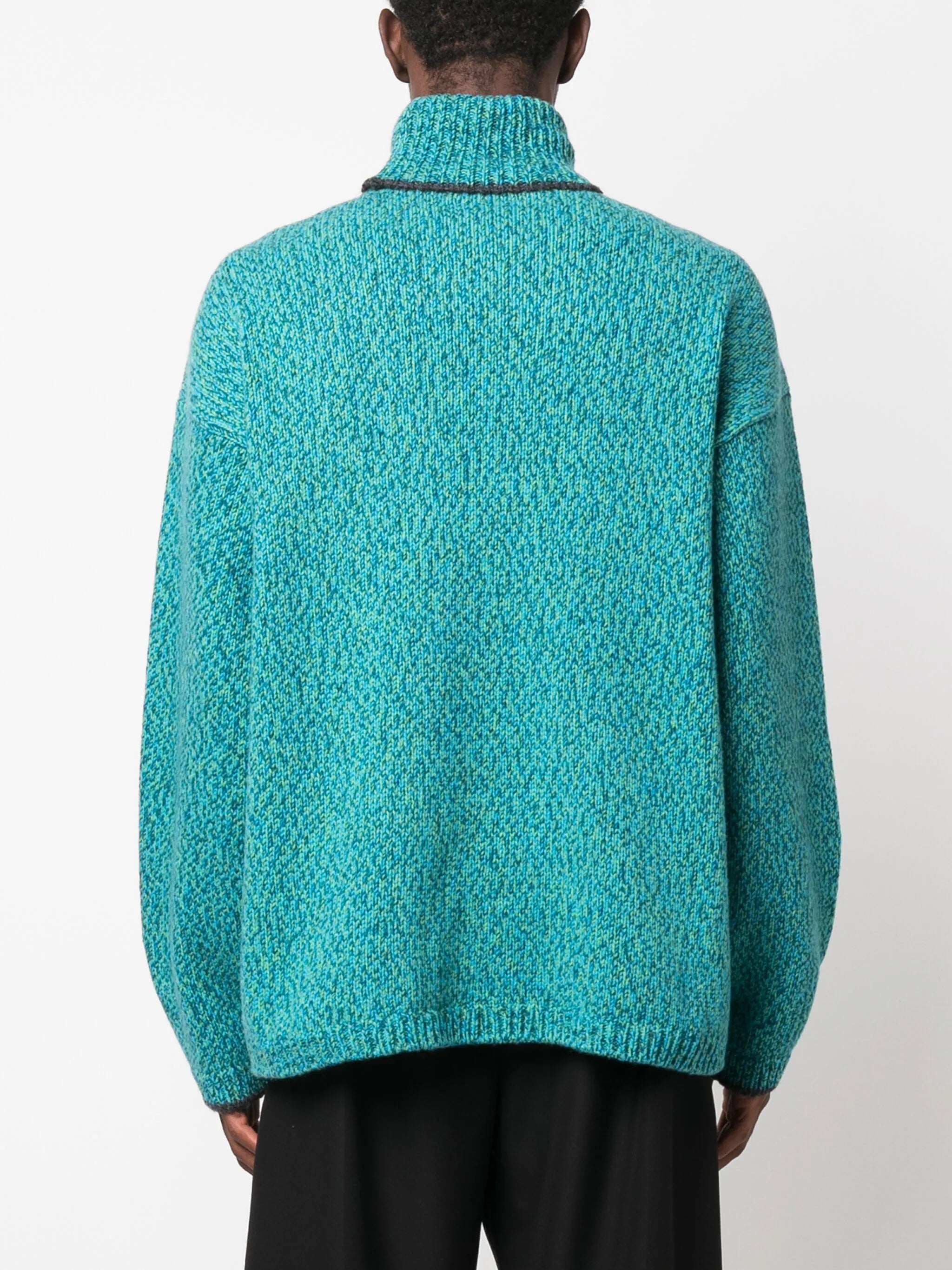 intarsia-knit logo jumper