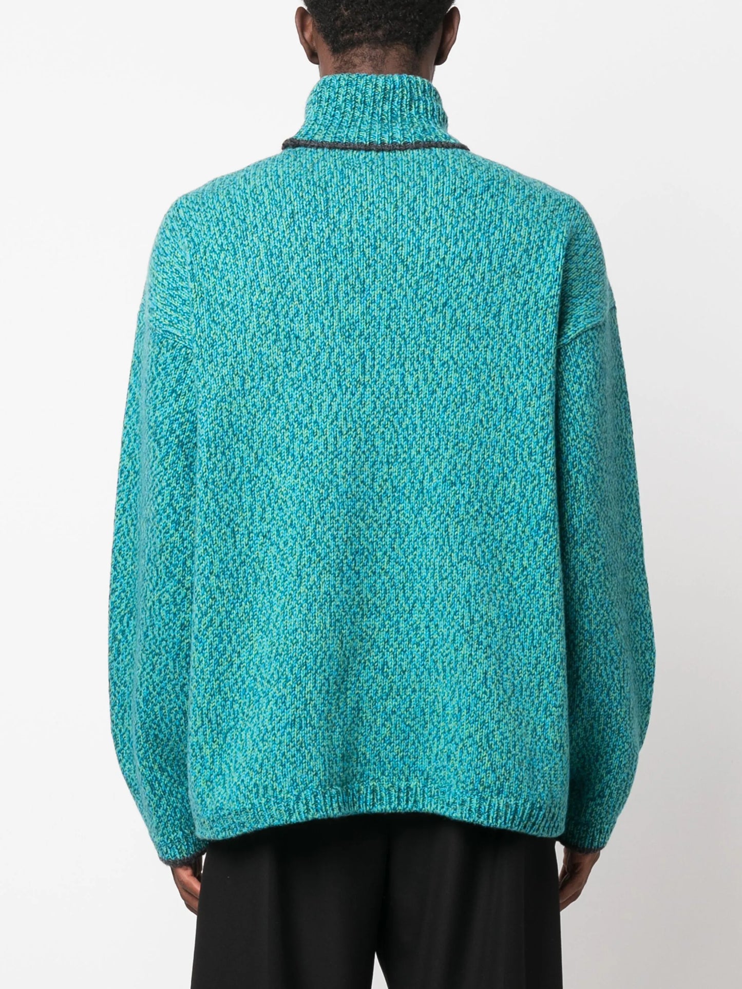 intarsia-knit logo jumper