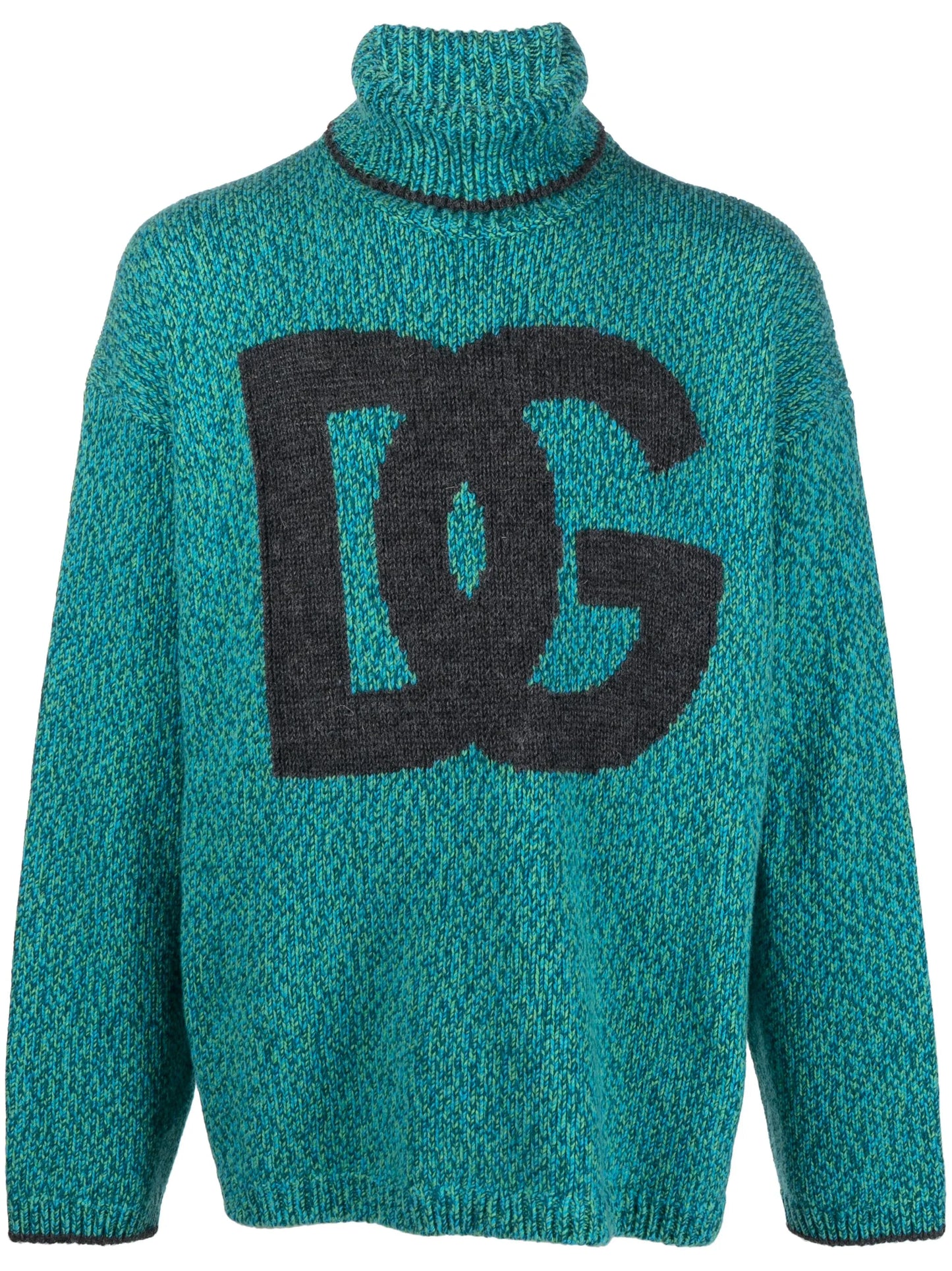 intarsia-knit logo jumper