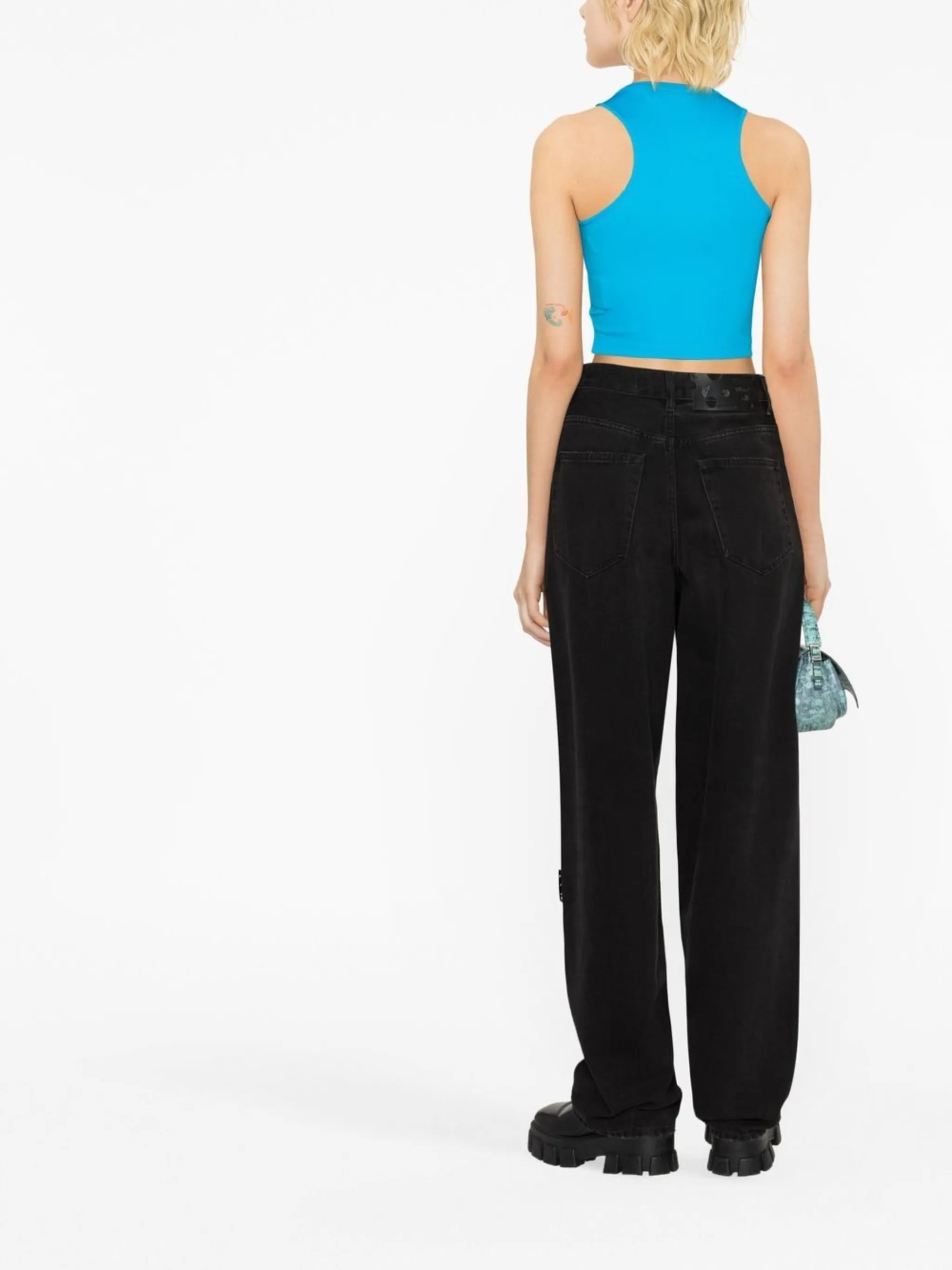 Rowing logo-print crop top
