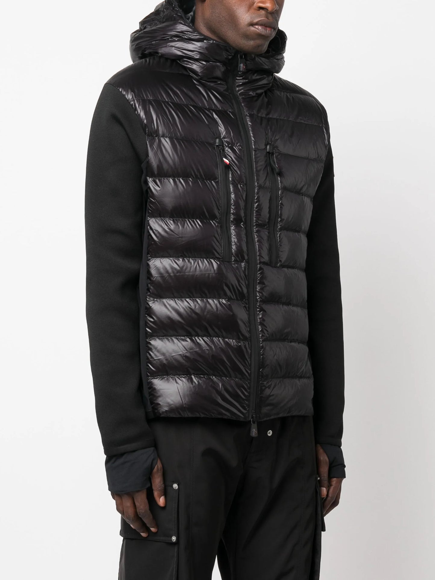 Après-Ski knit-sleeves puffer jacket