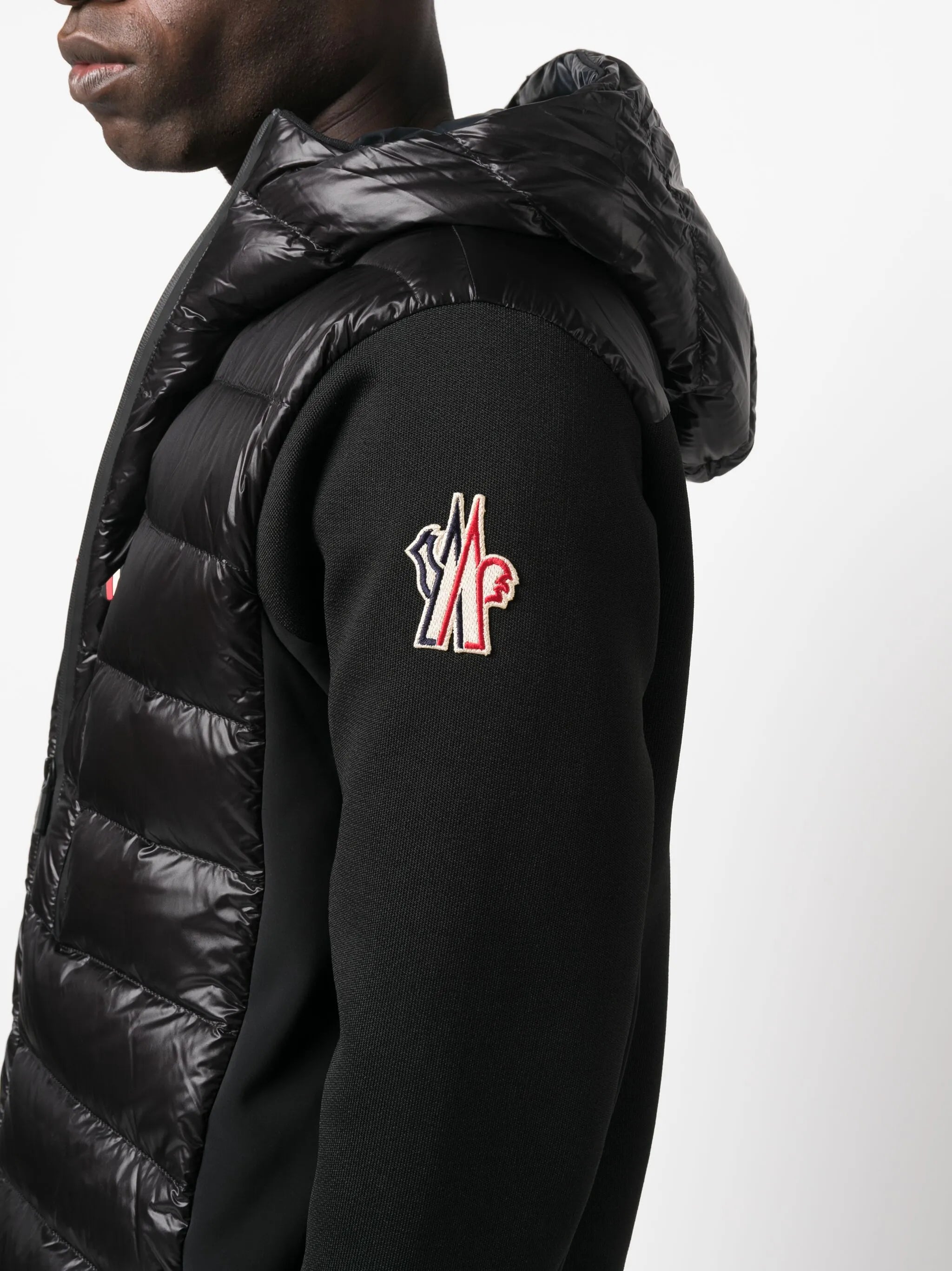 Après-Ski knit-sleeves puffer jacket