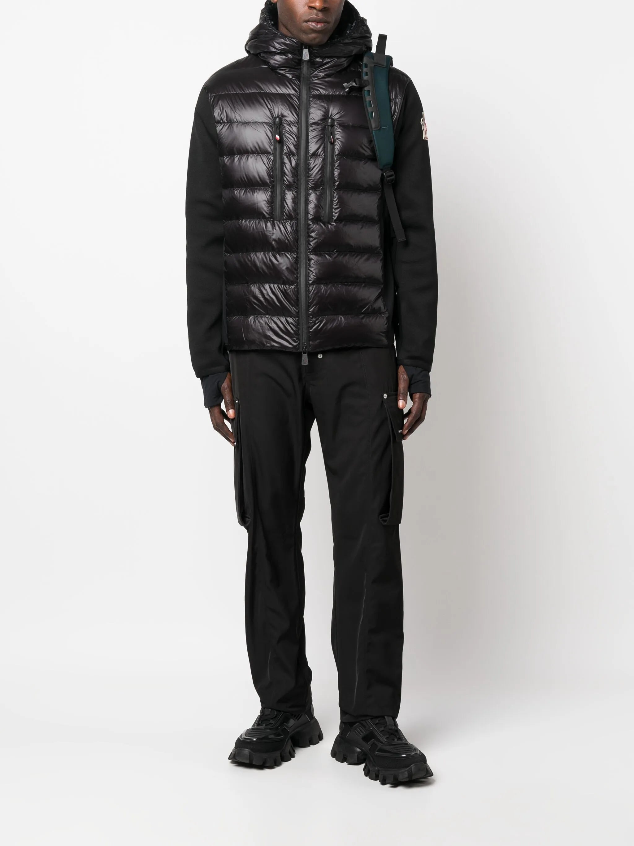Après-Ski knit-sleeves puffer jacket