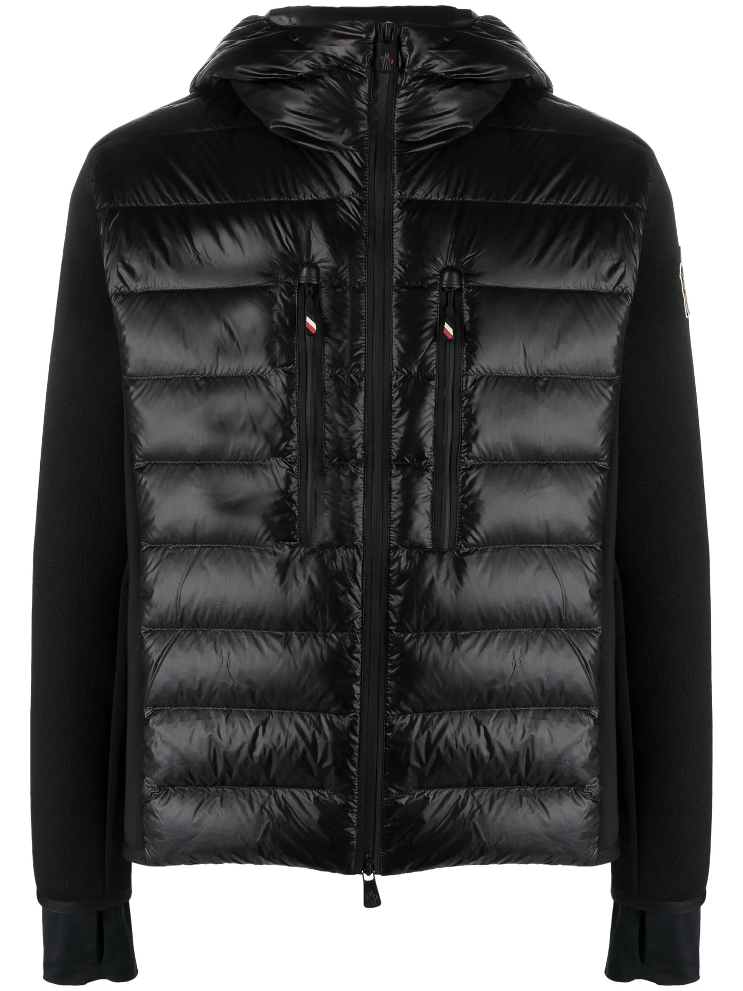 Après-Ski knit-sleeves puffer jacket