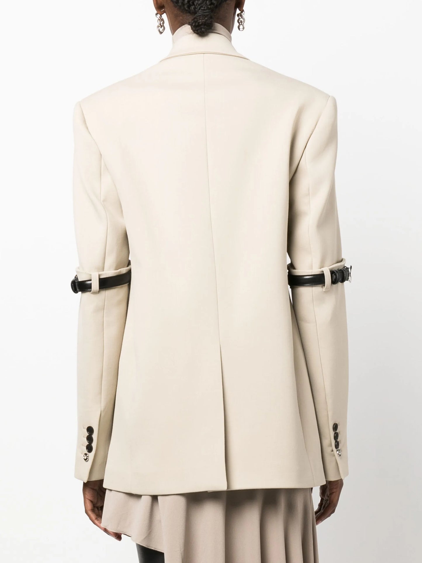 Hybrid single-breasted blazer