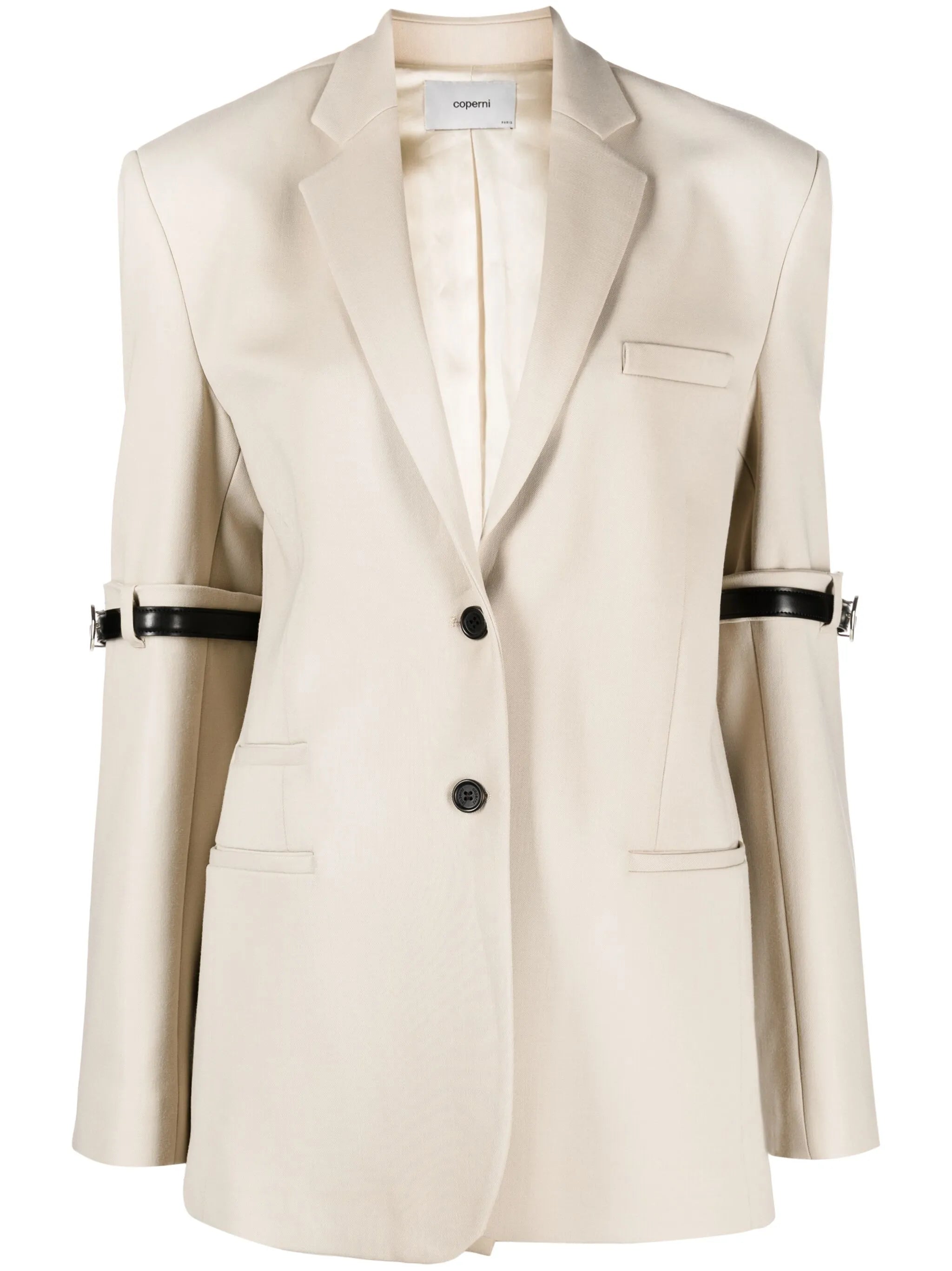 Hybrid single-breasted blazer