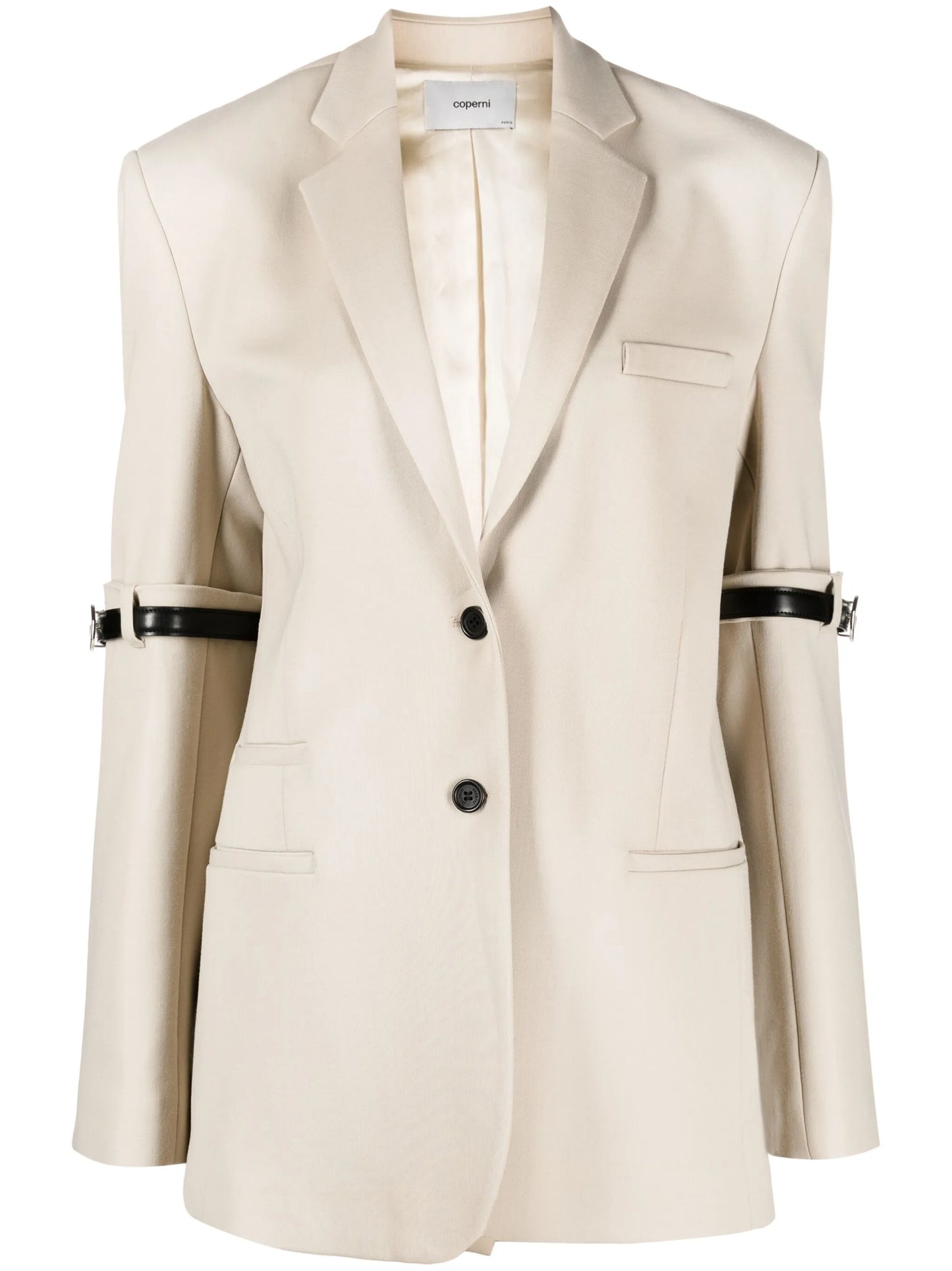 Hybrid single-breasted blazer