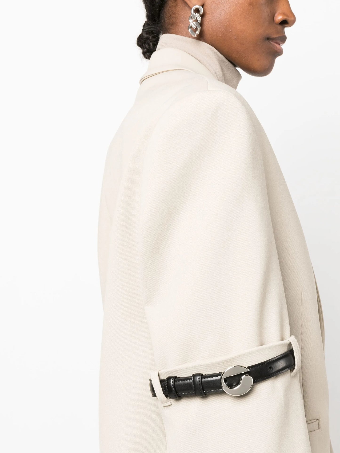 Hybrid single-breasted blazer