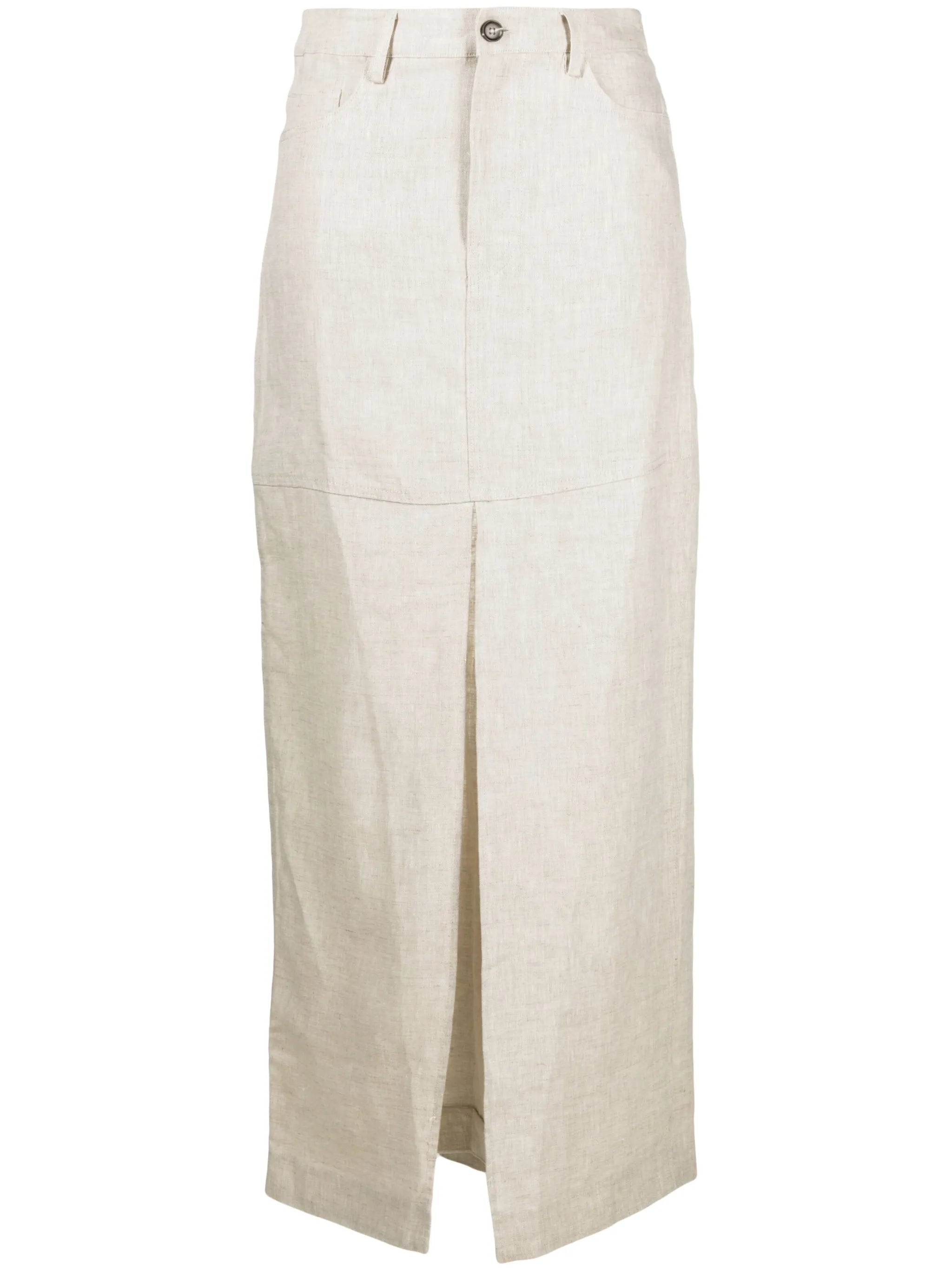 Tazz linen maxi skirt