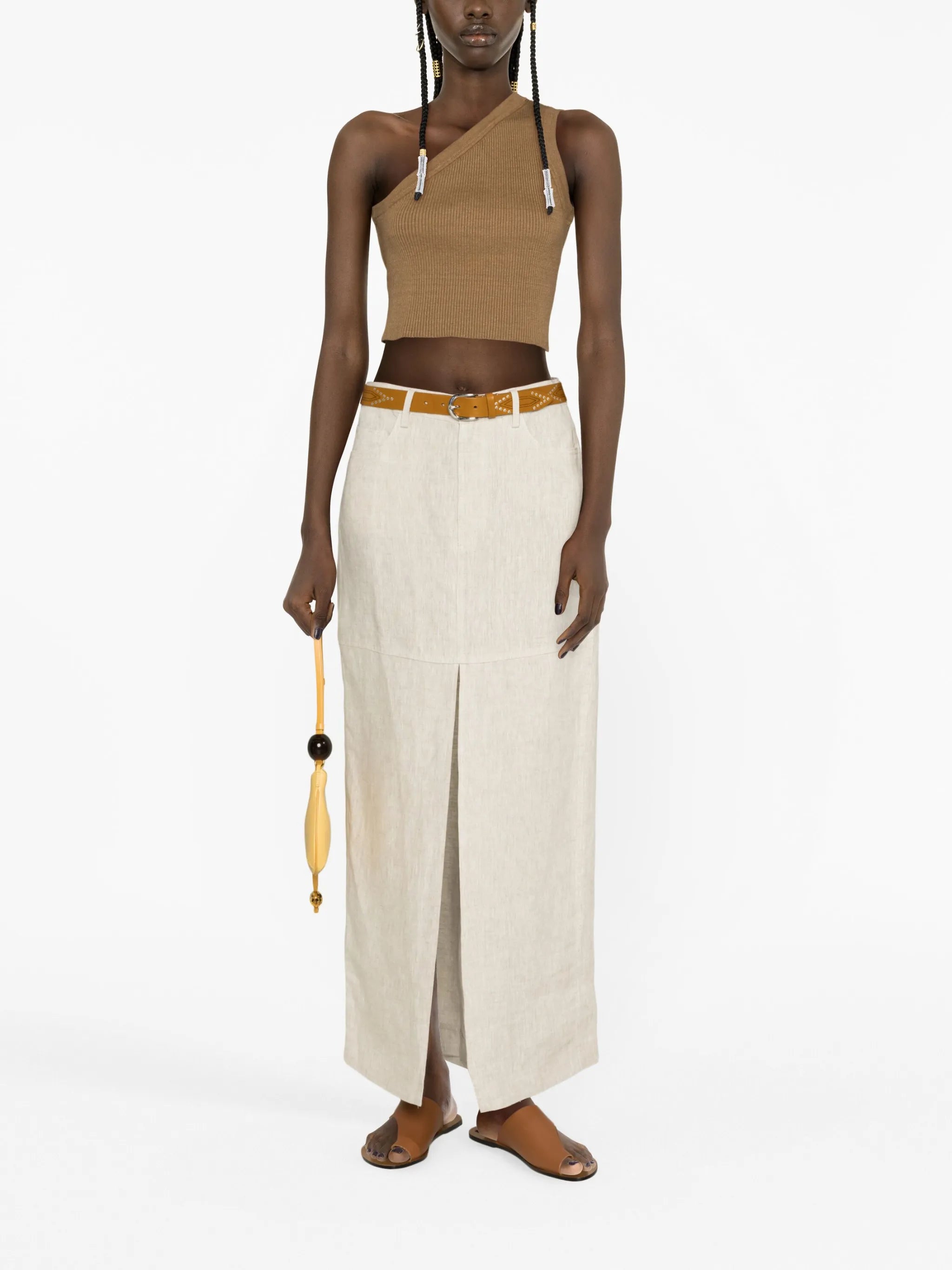 Tazz linen maxi skirt
