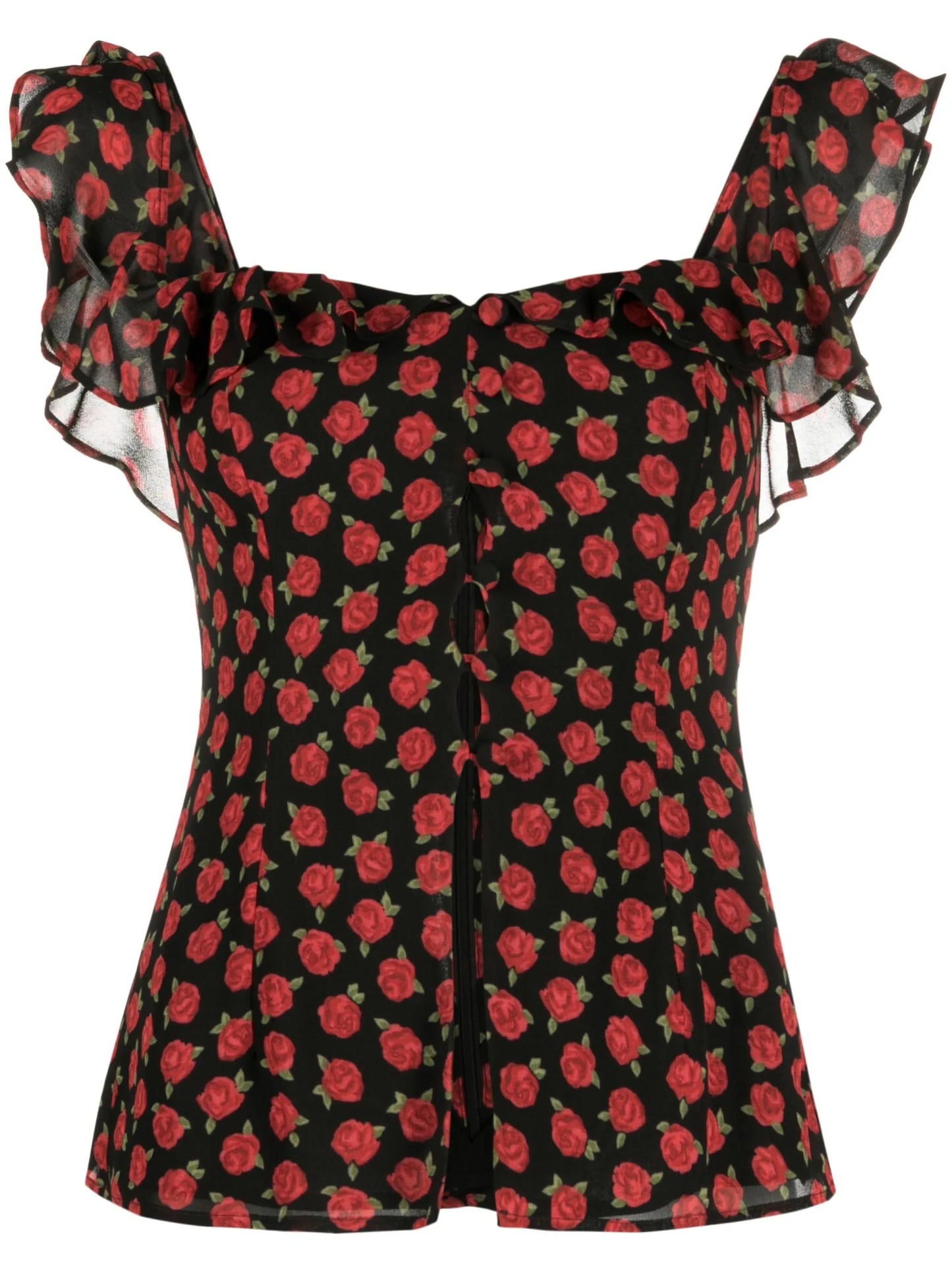 Delaney floral-print top