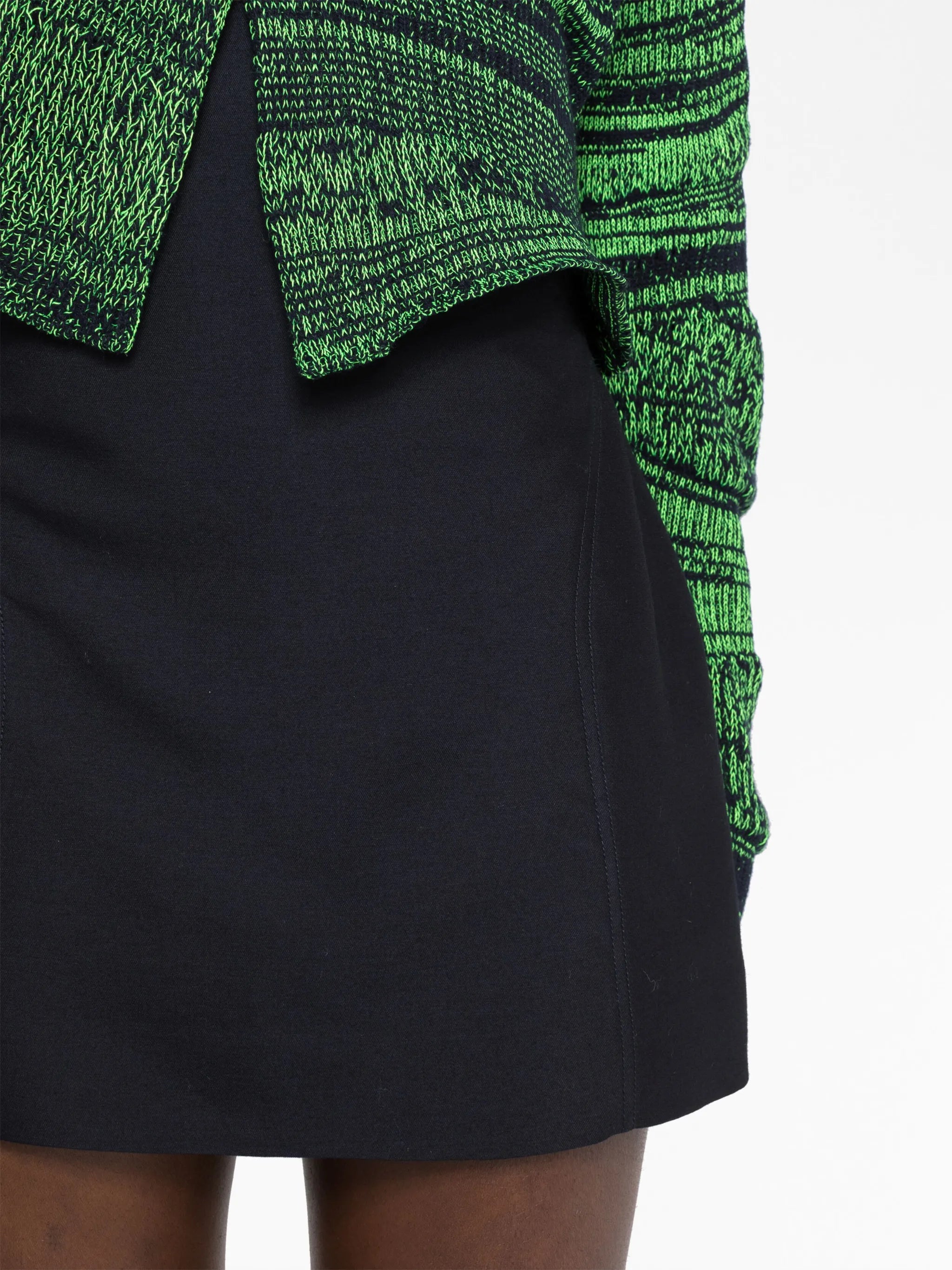 wool-blend miniskirt