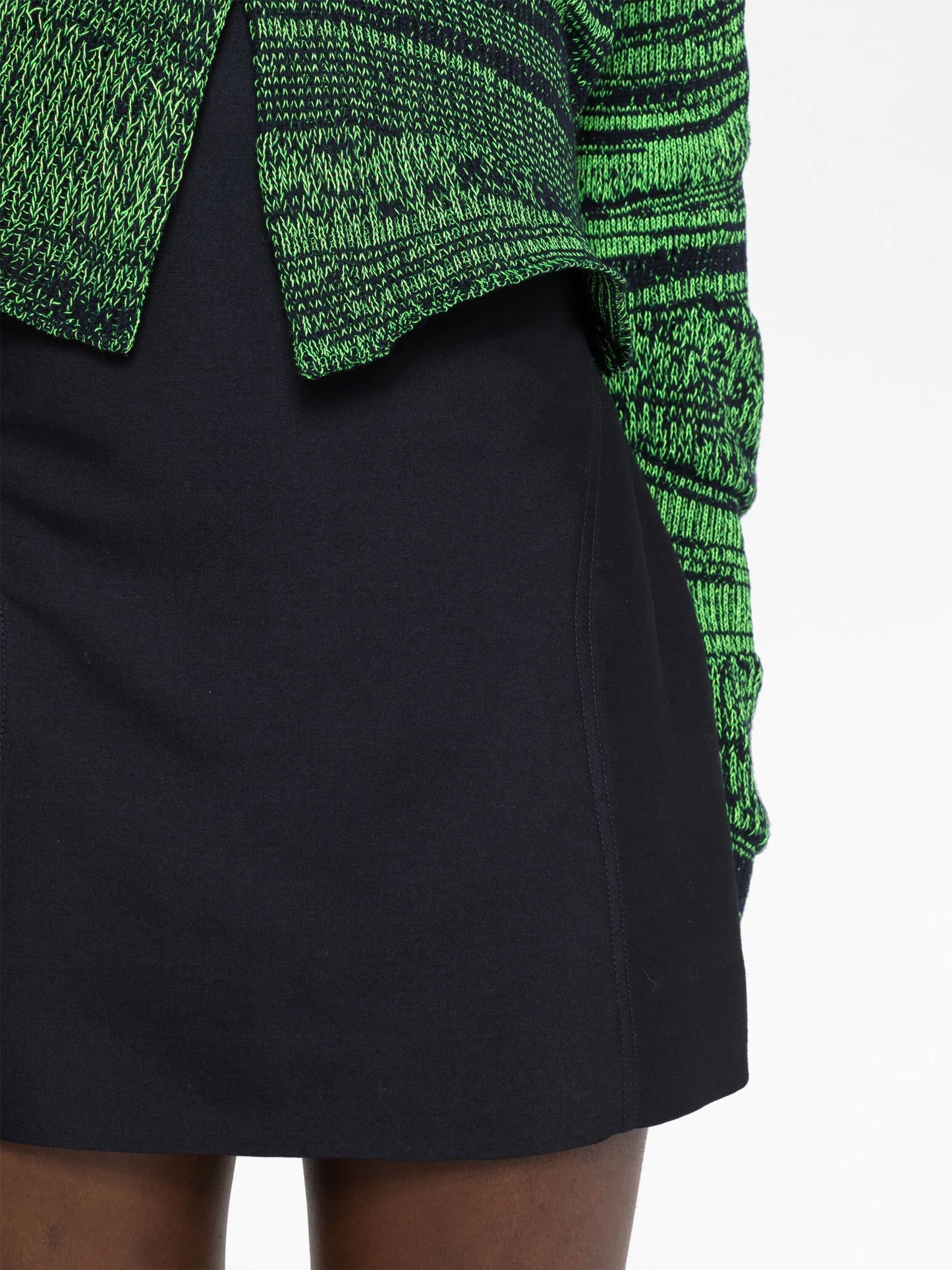 wool-blend miniskirt