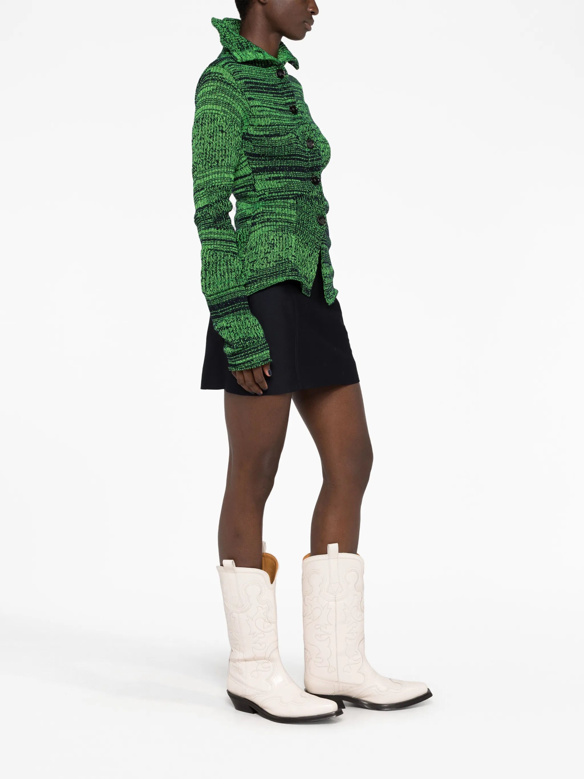 wool-blend miniskirt