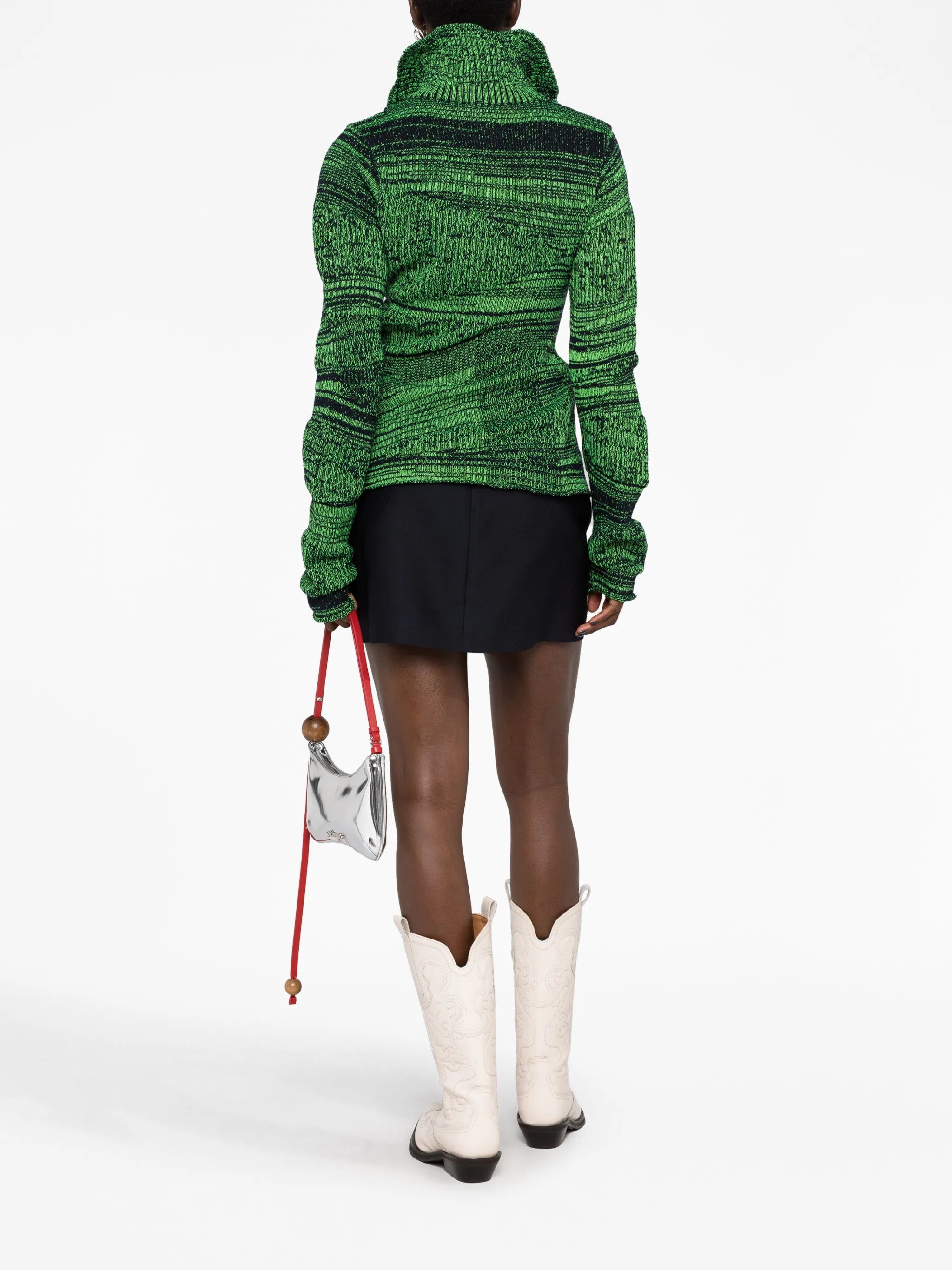 wool-blend miniskirt