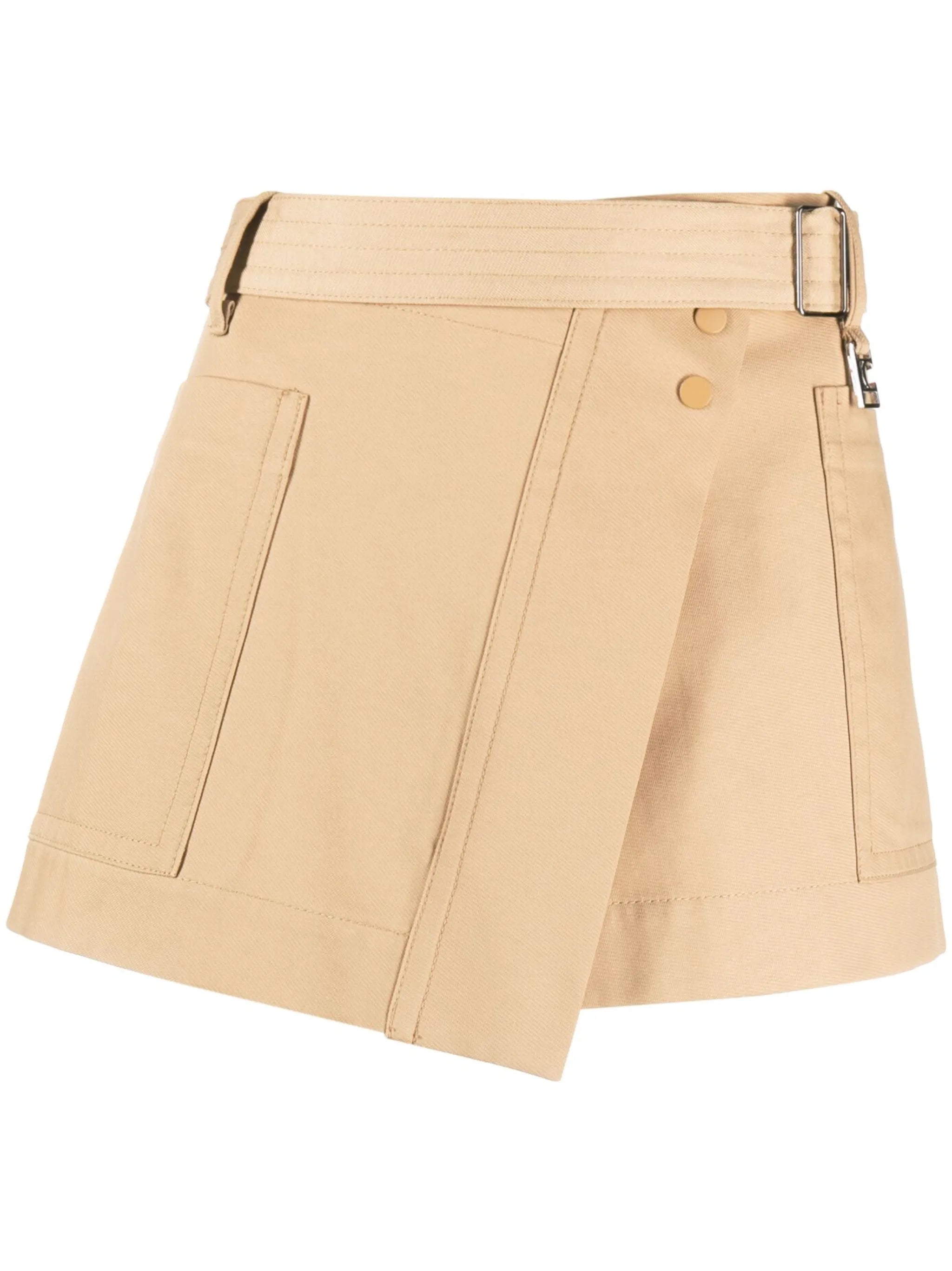 asymmetric canvas wrap skirt