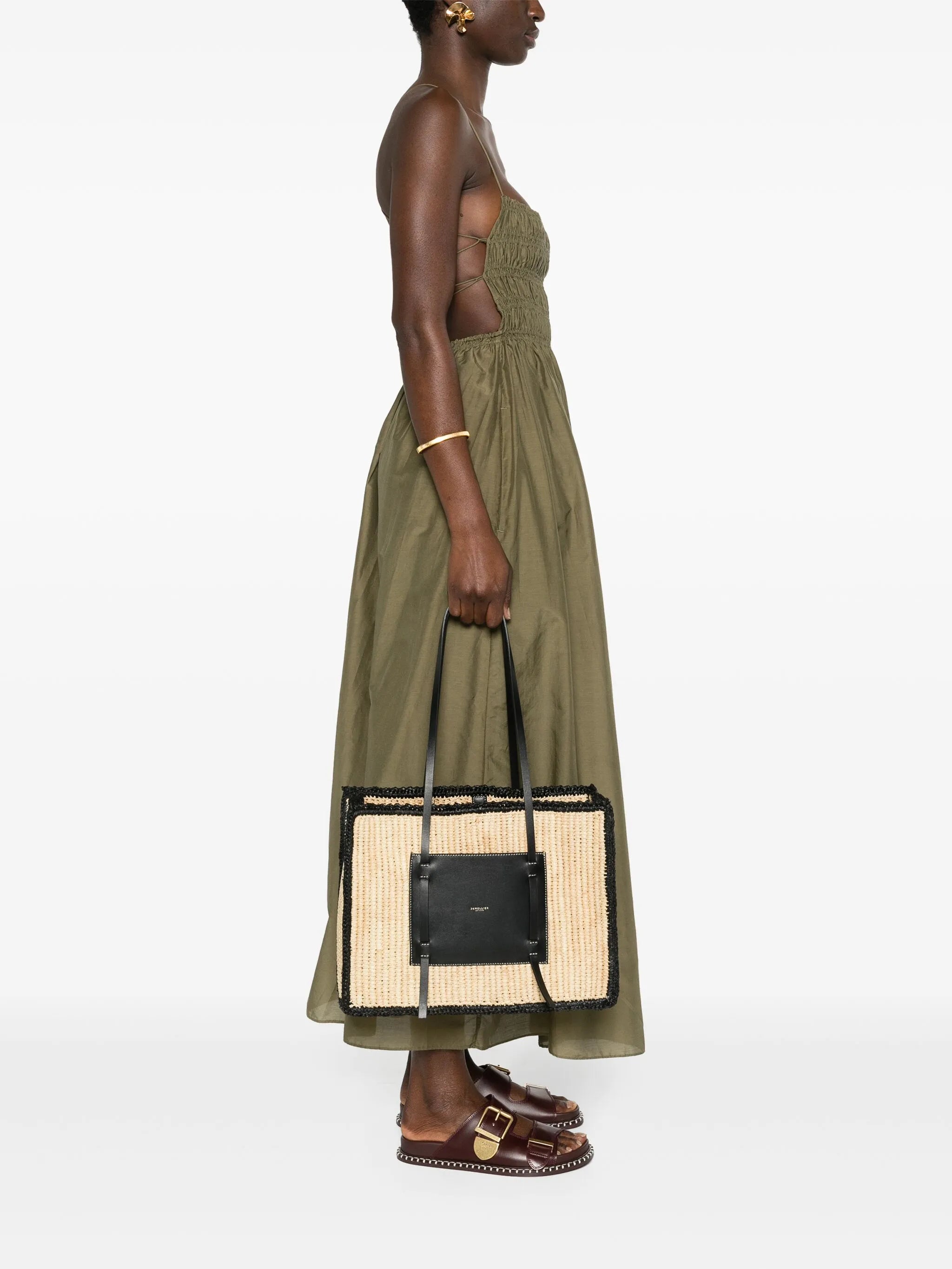 Capri raffia tote bag