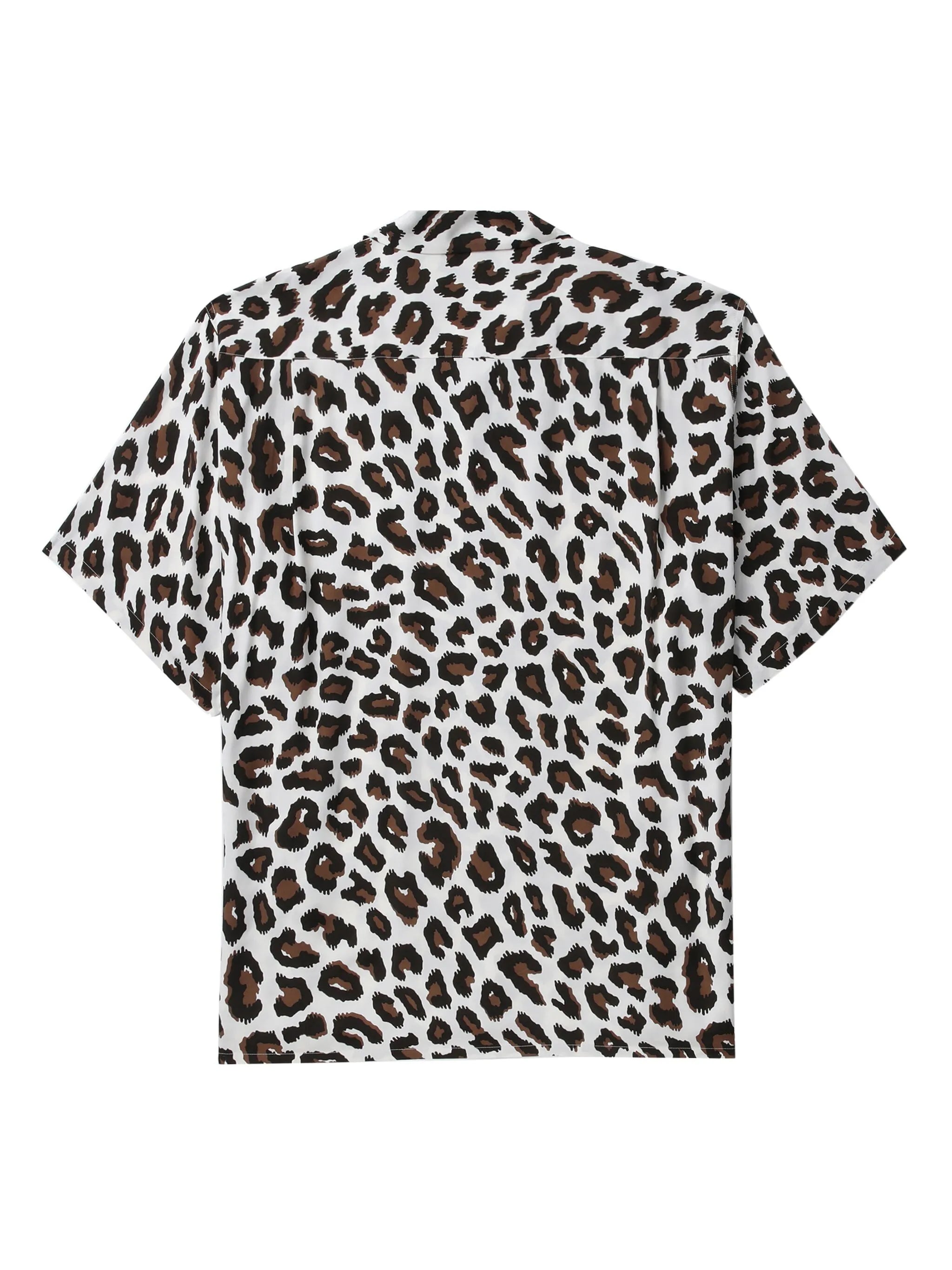 animal-print short-sleeve shirt