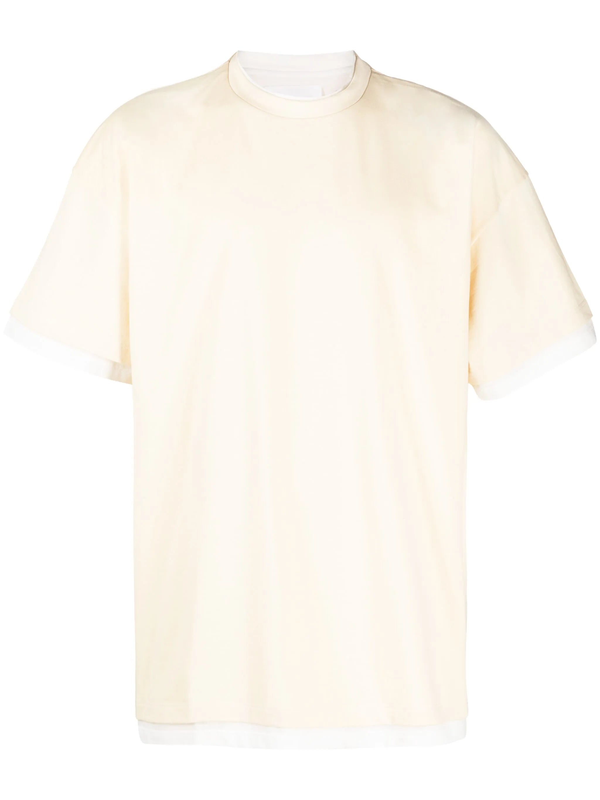 logo-print two-tone T-shirt