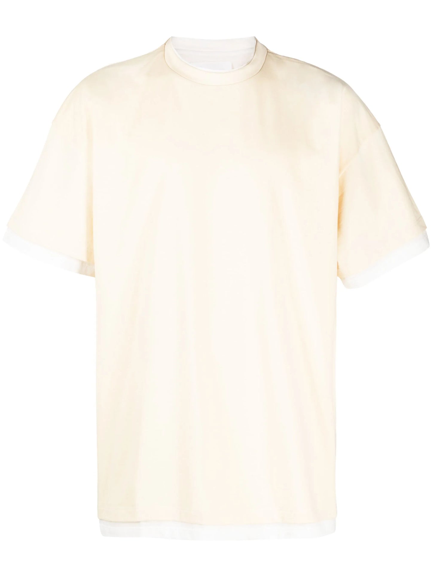 logo-print two-tone T-shirt