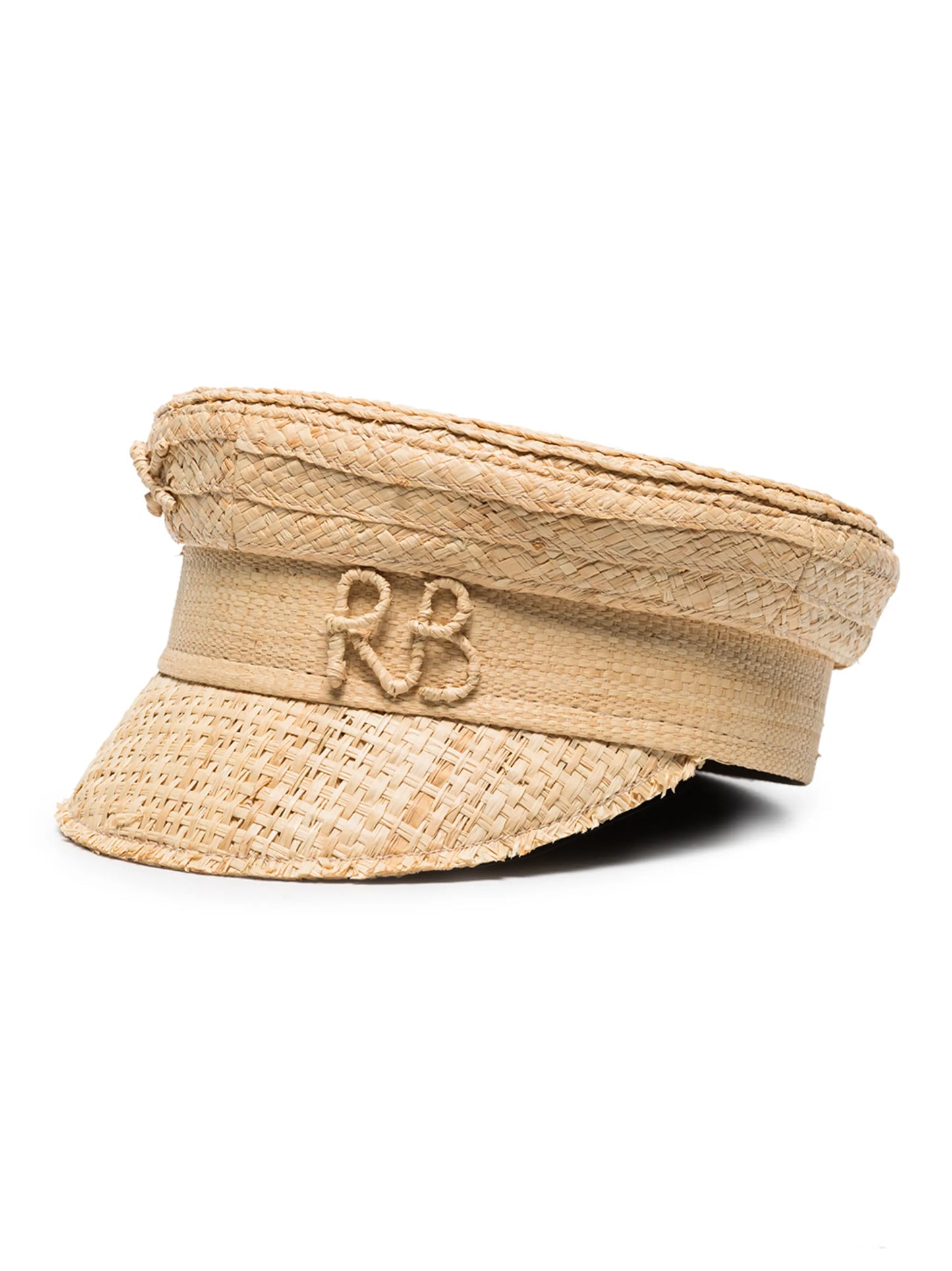 woven straw baker boy cap