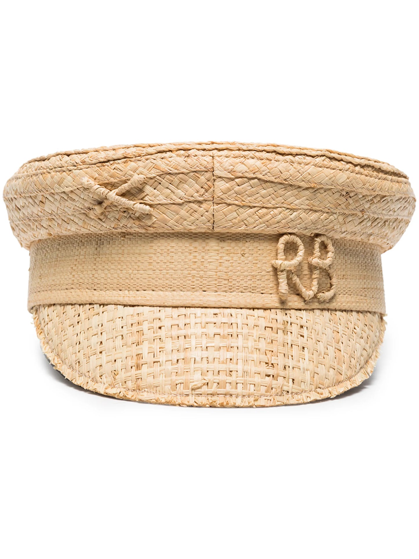 woven straw baker boy cap