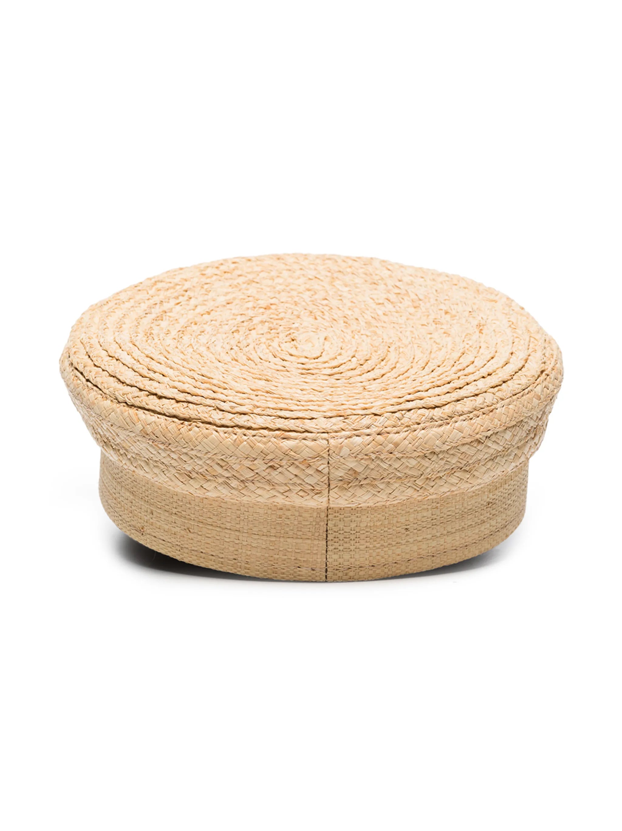 woven straw baker boy cap